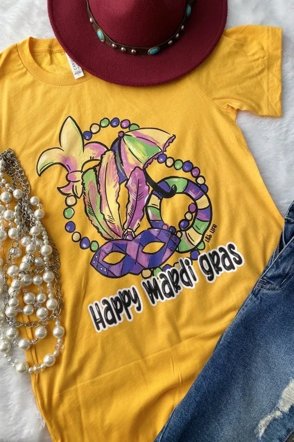 BC HAPPY MARDIGRAS - GOLD