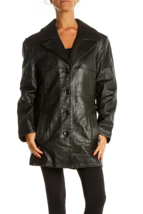 Black Leather Motorcycle Jacket