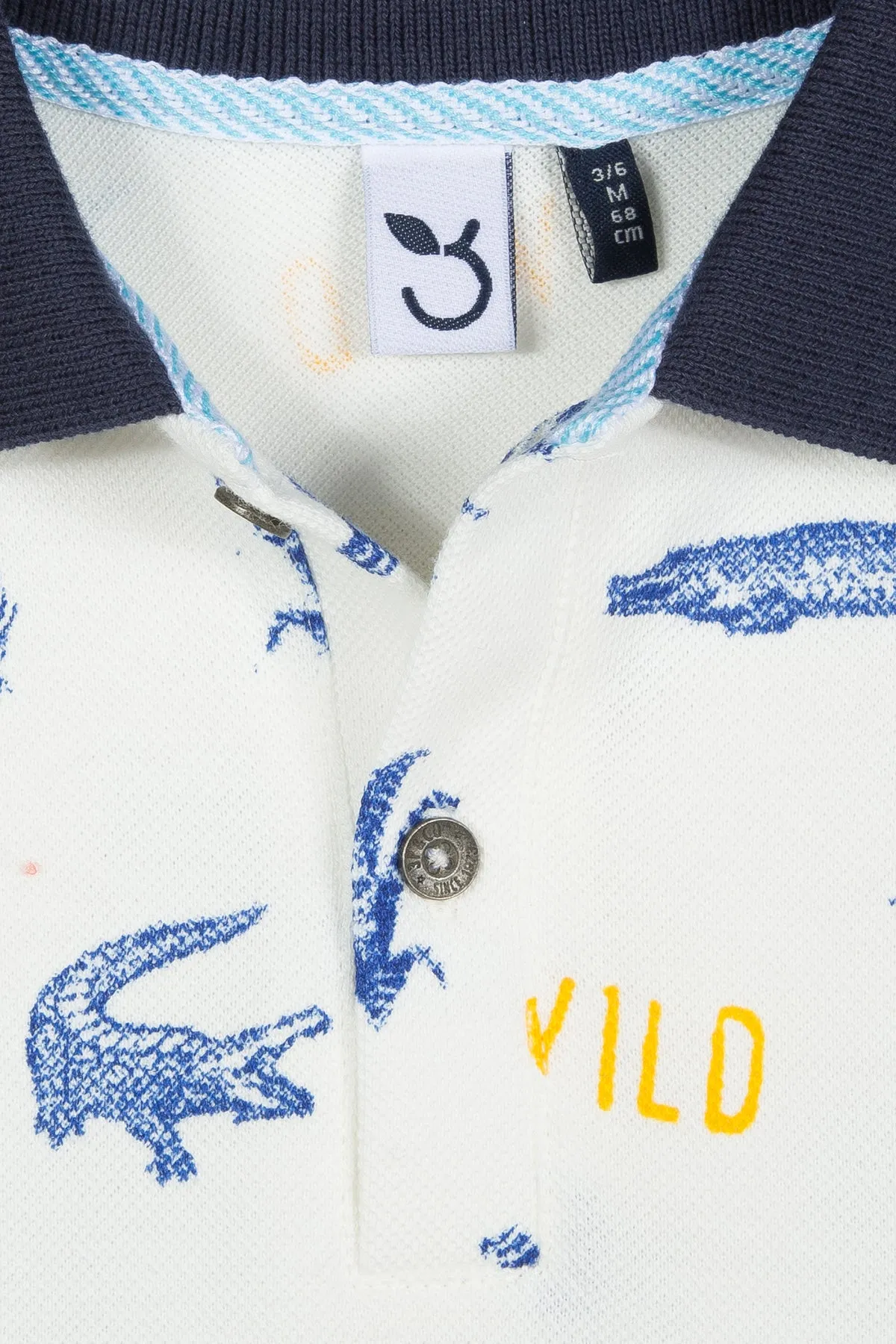 Boys 3pommes Stay Wild Polo (Size 6M left)