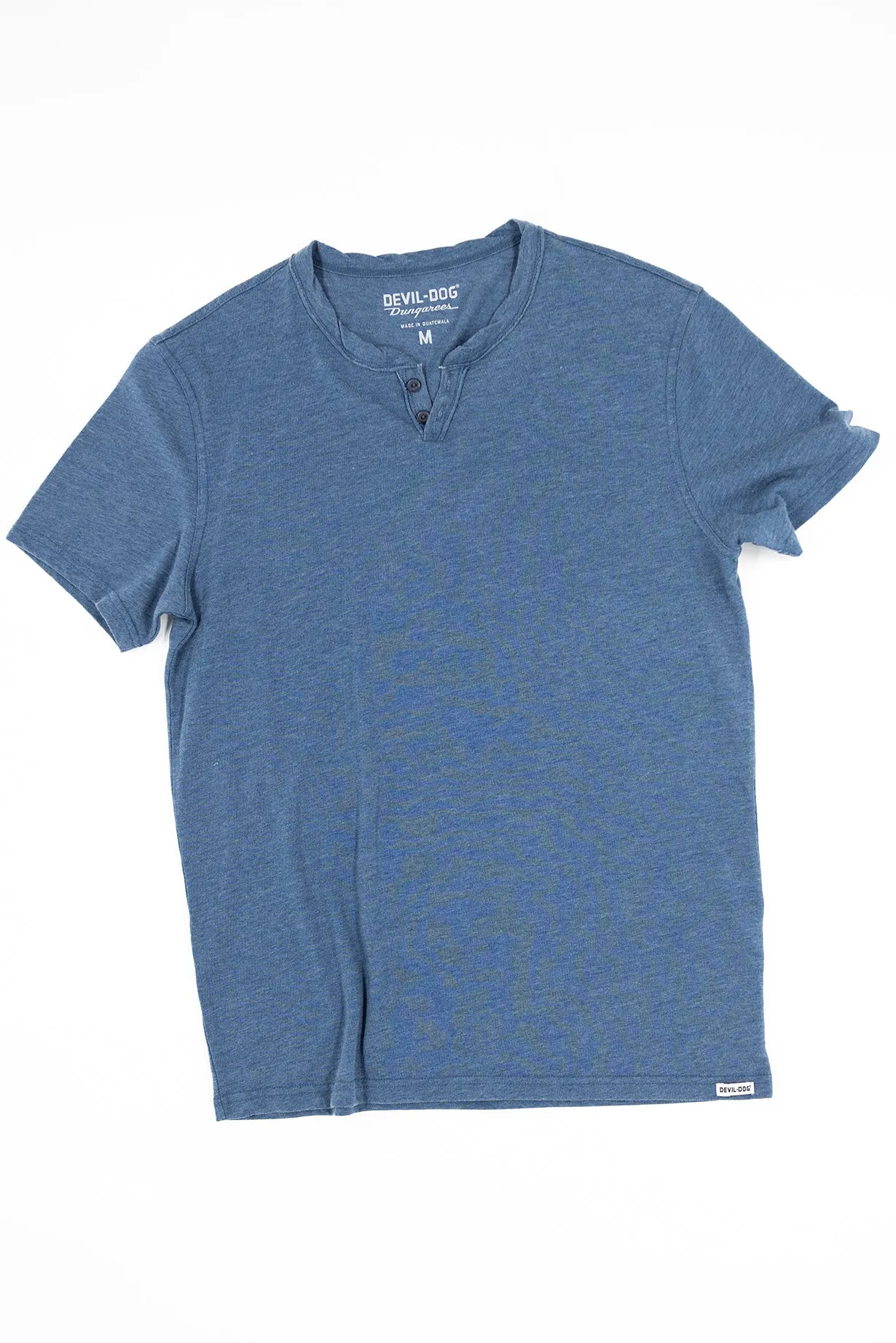 Burnout Henley - Ensign Blue