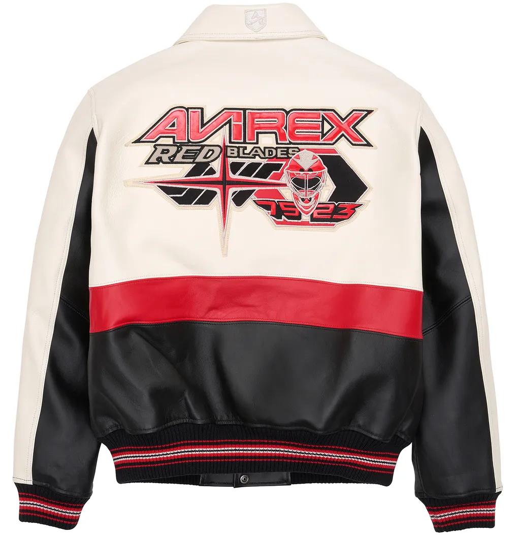 Buy Best Style Fashion Vintage Leather Avirex Red Blades Jackets For Sale