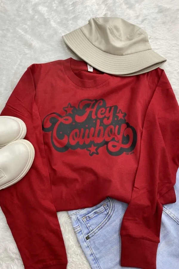 CH LS HEY COWBOY- RED