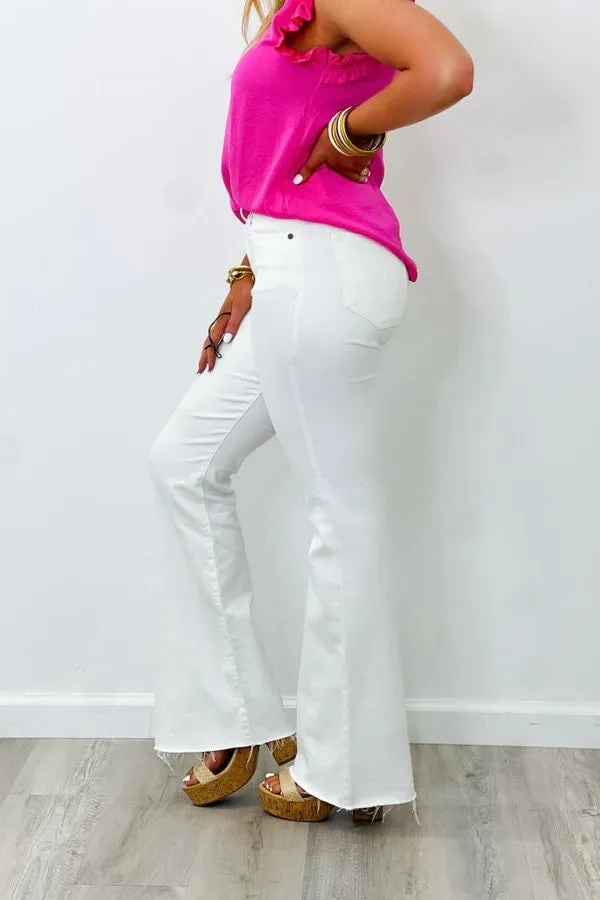 Clean Hem Flare Bottoms *Final Sale*