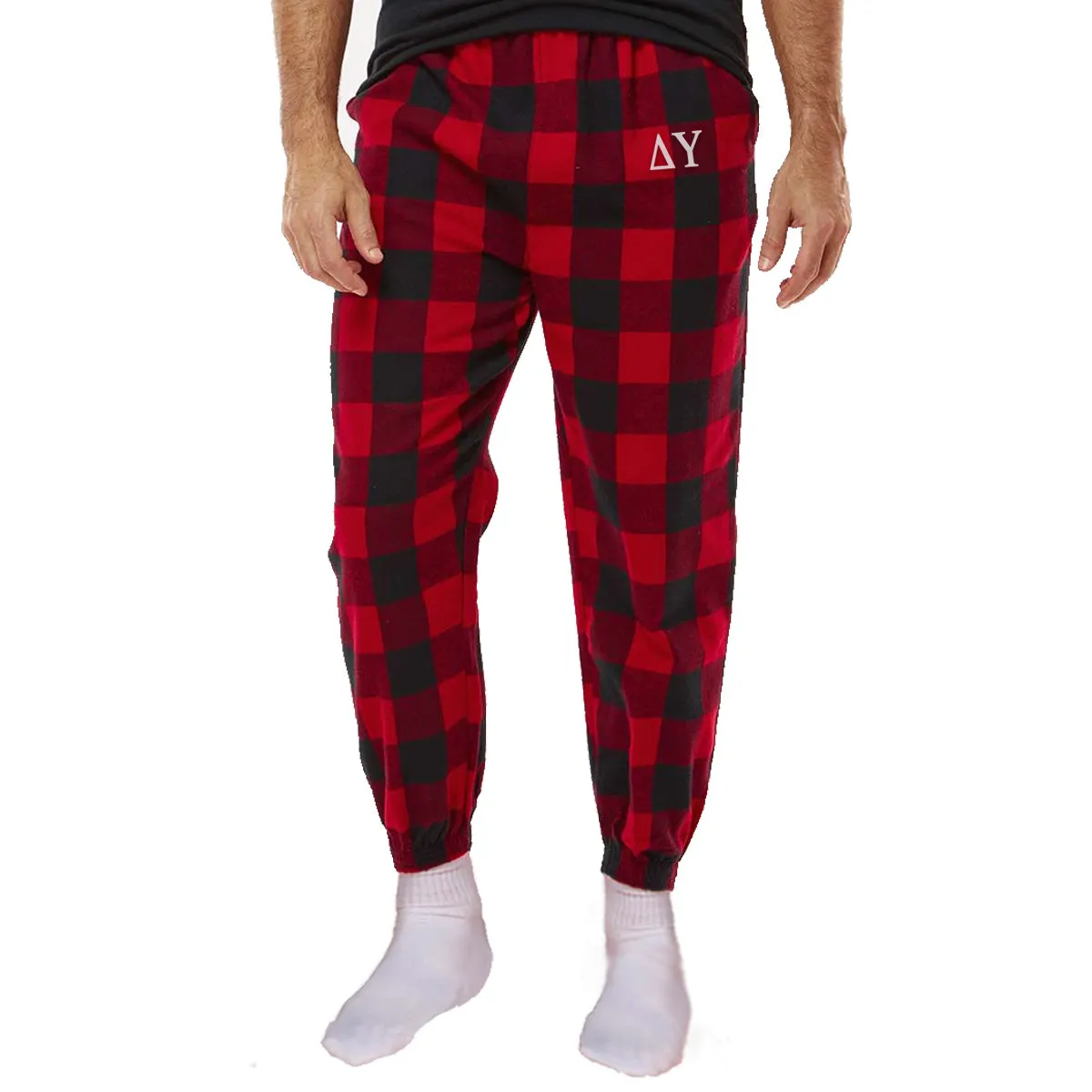 Delta Upsilon Flannel Joggers