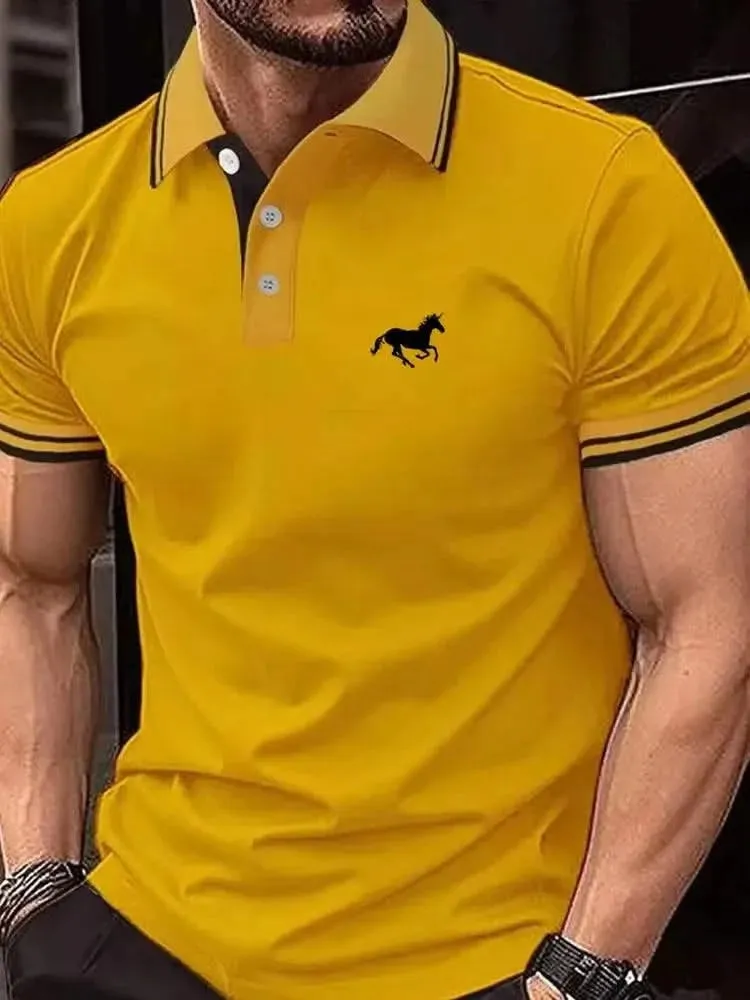 DINGSHITE Men's Luxe Summer Polo Shirt