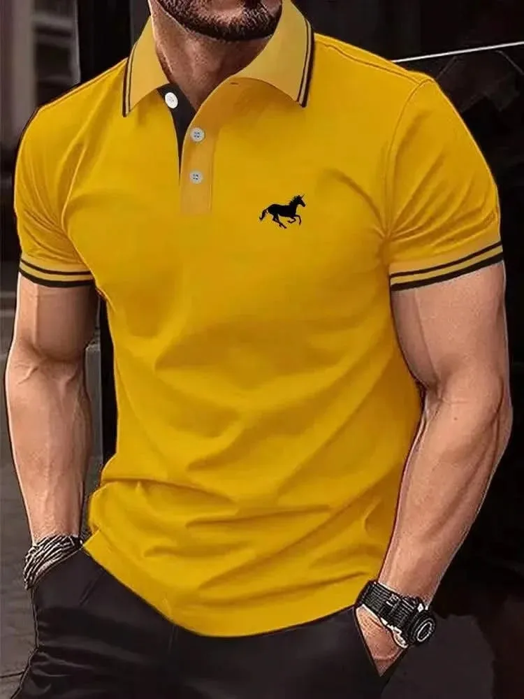 DINGSHITE Men's Luxe Summer Polo Shirt