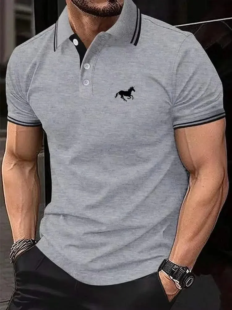 DINGSHITE Men's Luxe Summer Polo Shirt