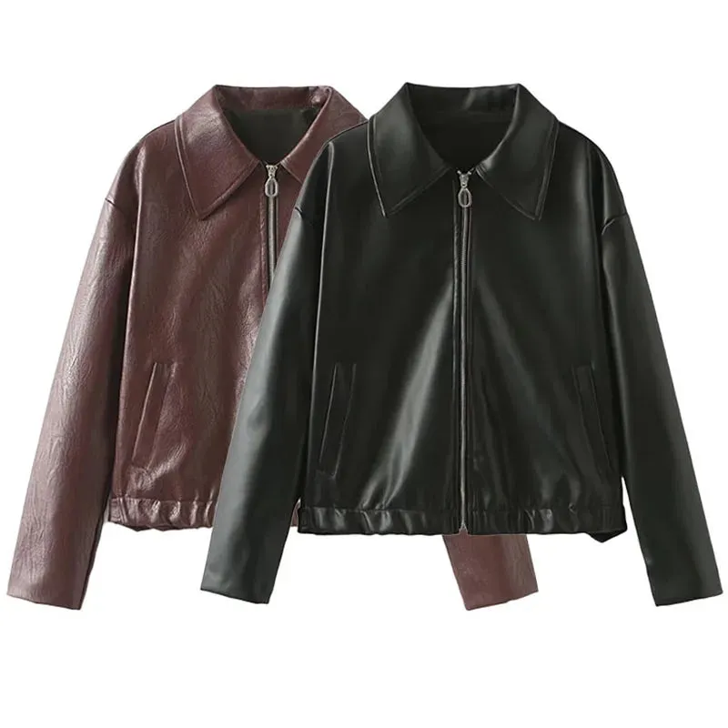 Downtown Faux Leather Jackets – Sleek & Polish Look