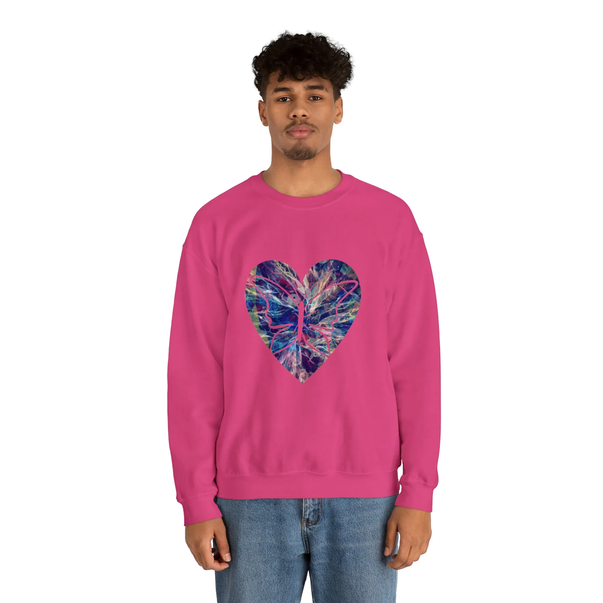 Heart butterfly Unisex Heavy Blend™ Crewneck Sweatshirt