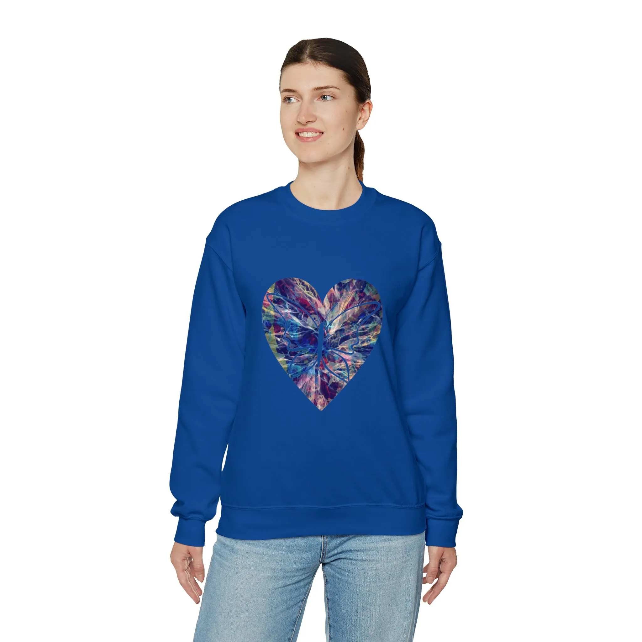 Heart butterfly Unisex Heavy Blend™ Crewneck Sweatshirt