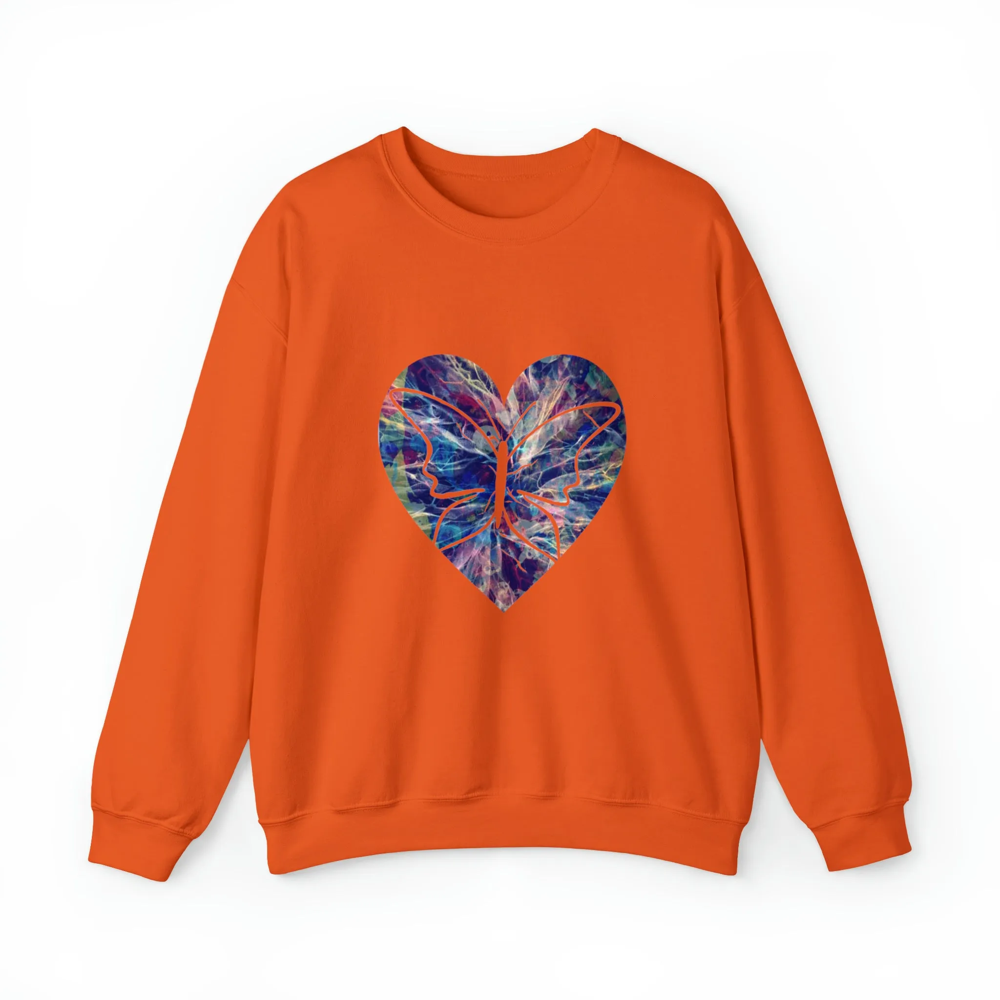 Heart butterfly Unisex Heavy Blend™ Crewneck Sweatshirt