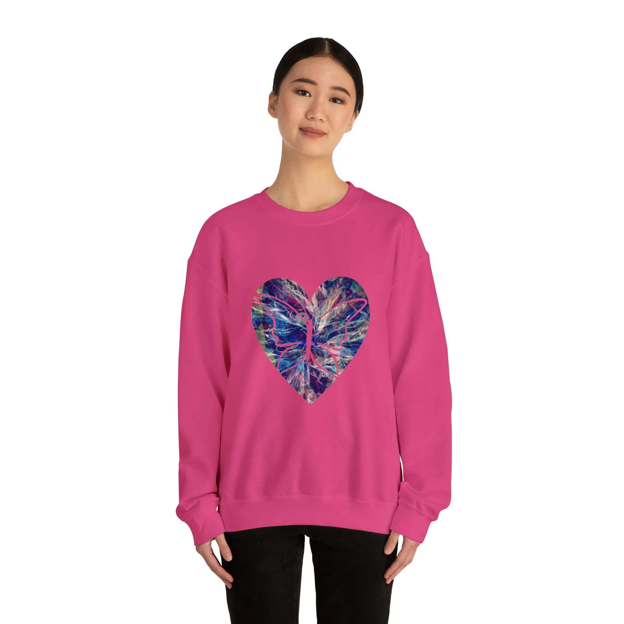 Heart butterfly Unisex Heavy Blend™ Crewneck Sweatshirt