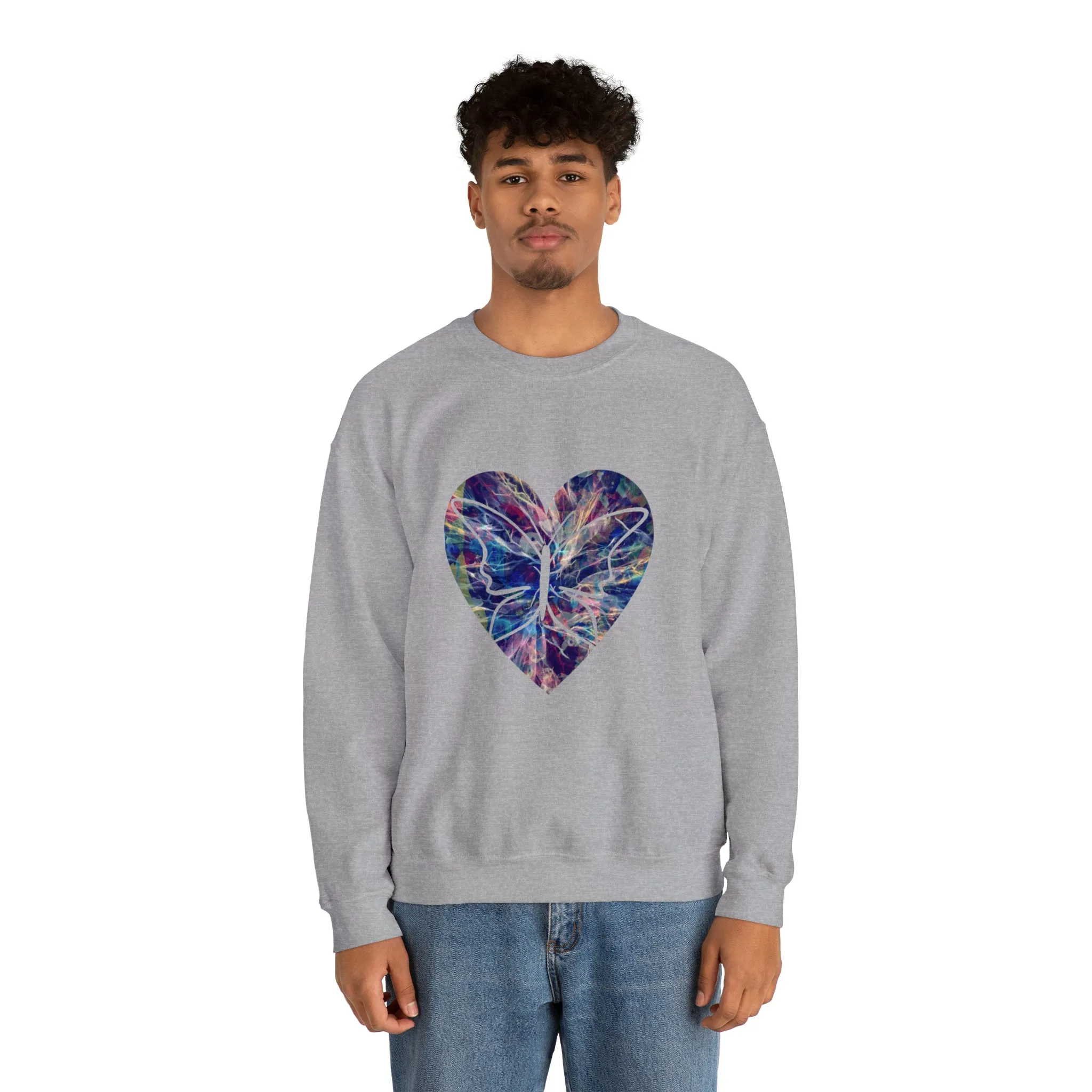 Heart butterfly Unisex Heavy Blend™ Crewneck Sweatshirt