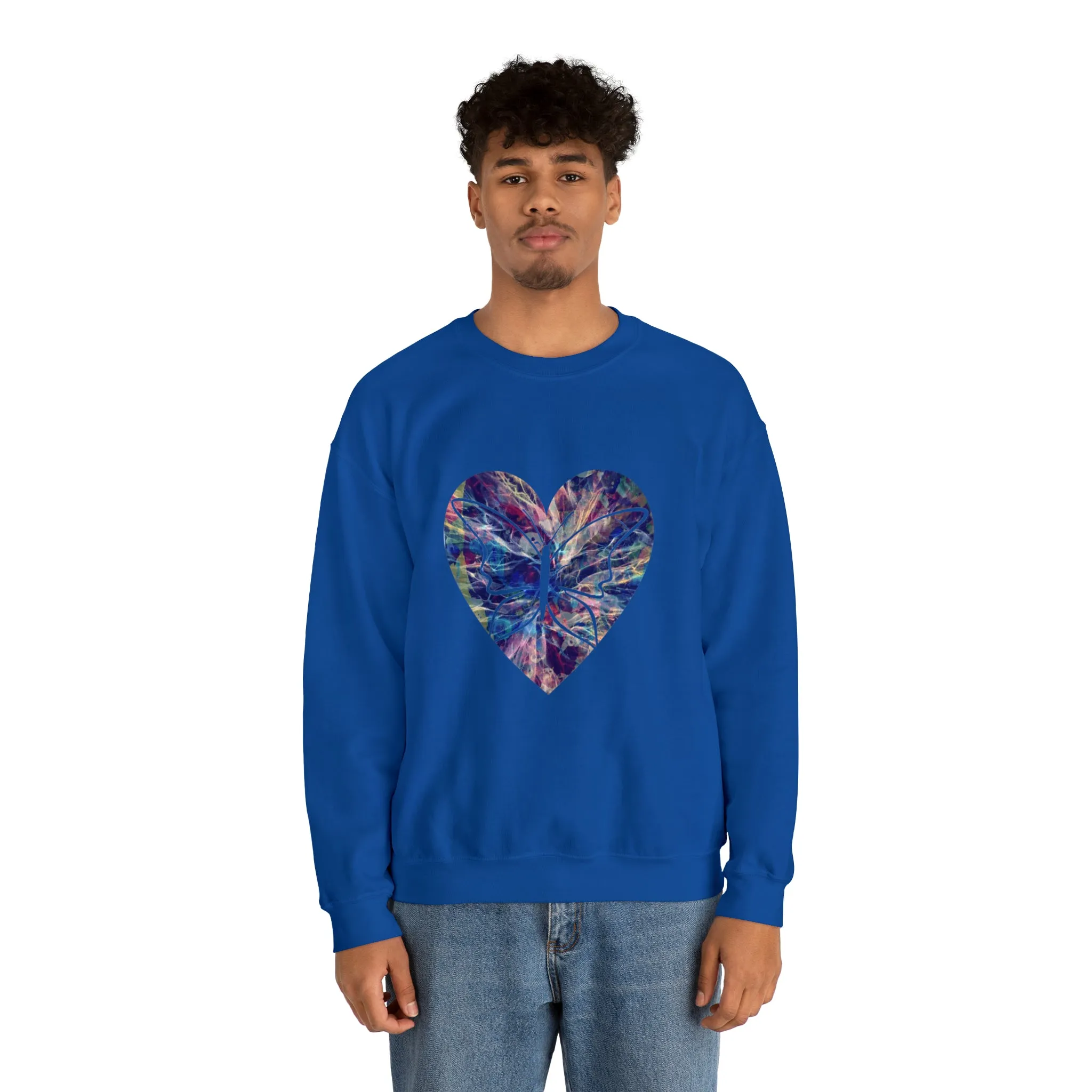 Heart butterfly Unisex Heavy Blend™ Crewneck Sweatshirt