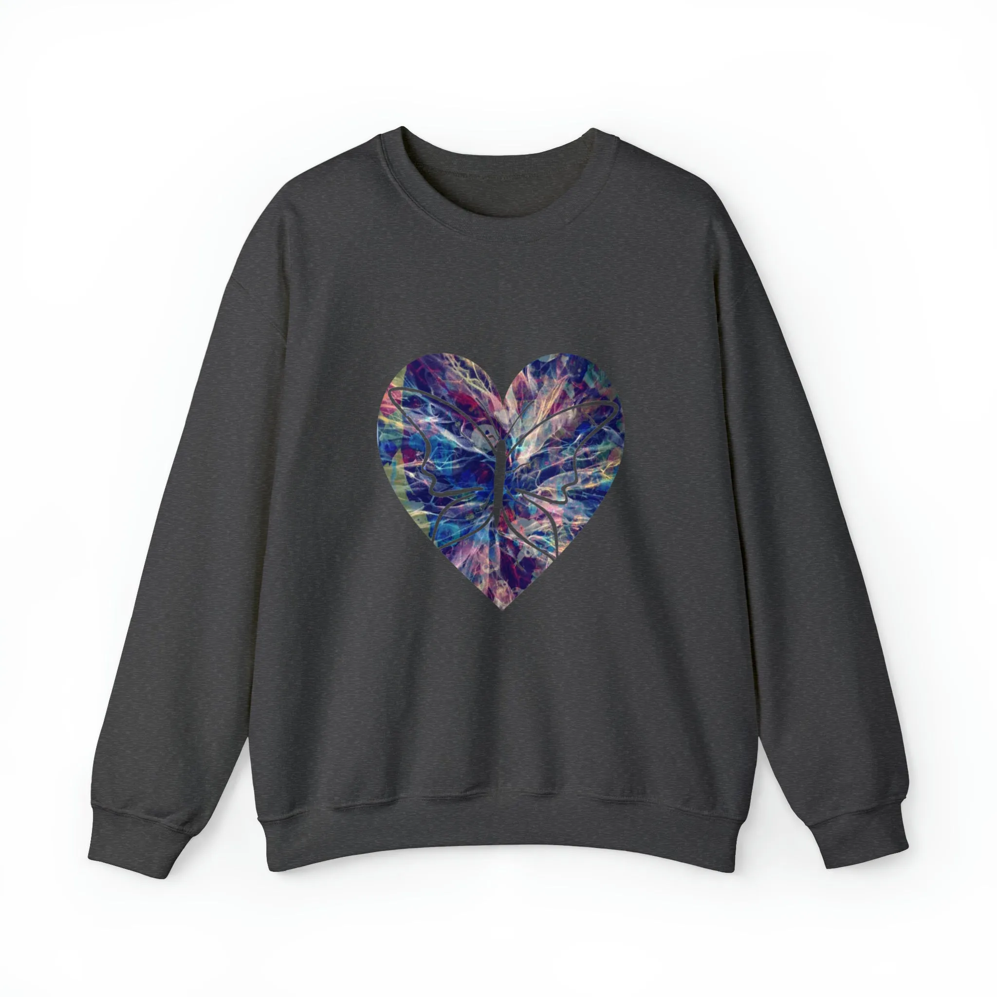 Heart butterfly Unisex Heavy Blend™ Crewneck Sweatshirt