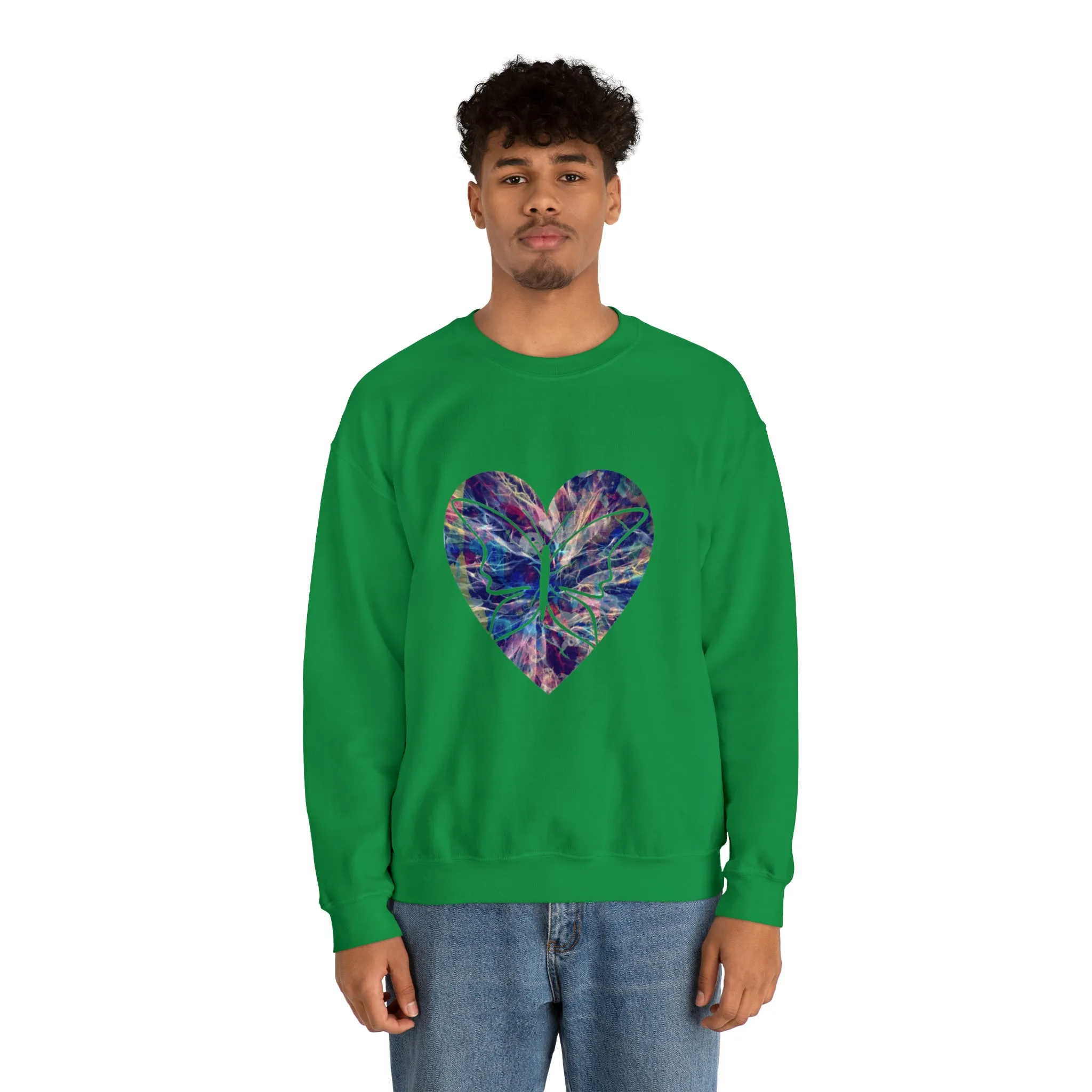 Heart butterfly Unisex Heavy Blend™ Crewneck Sweatshirt