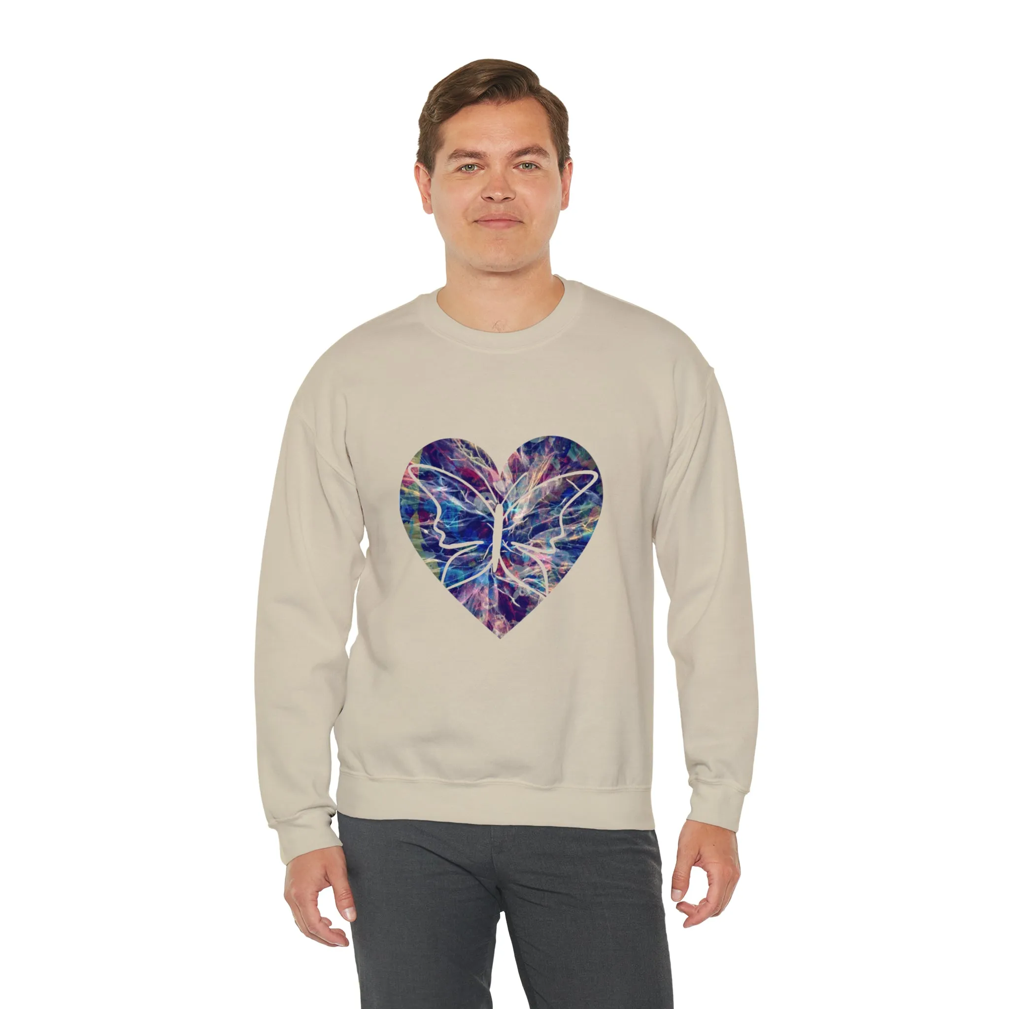 Heart butterfly Unisex Heavy Blend™ Crewneck Sweatshirt