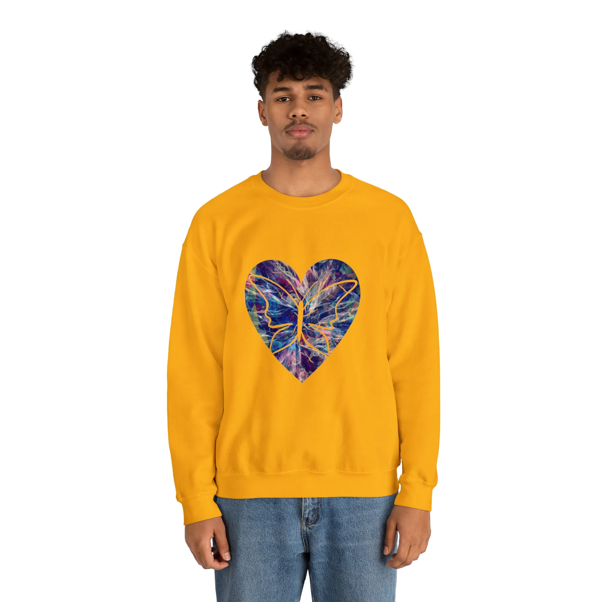 Heart butterfly Unisex Heavy Blend™ Crewneck Sweatshirt