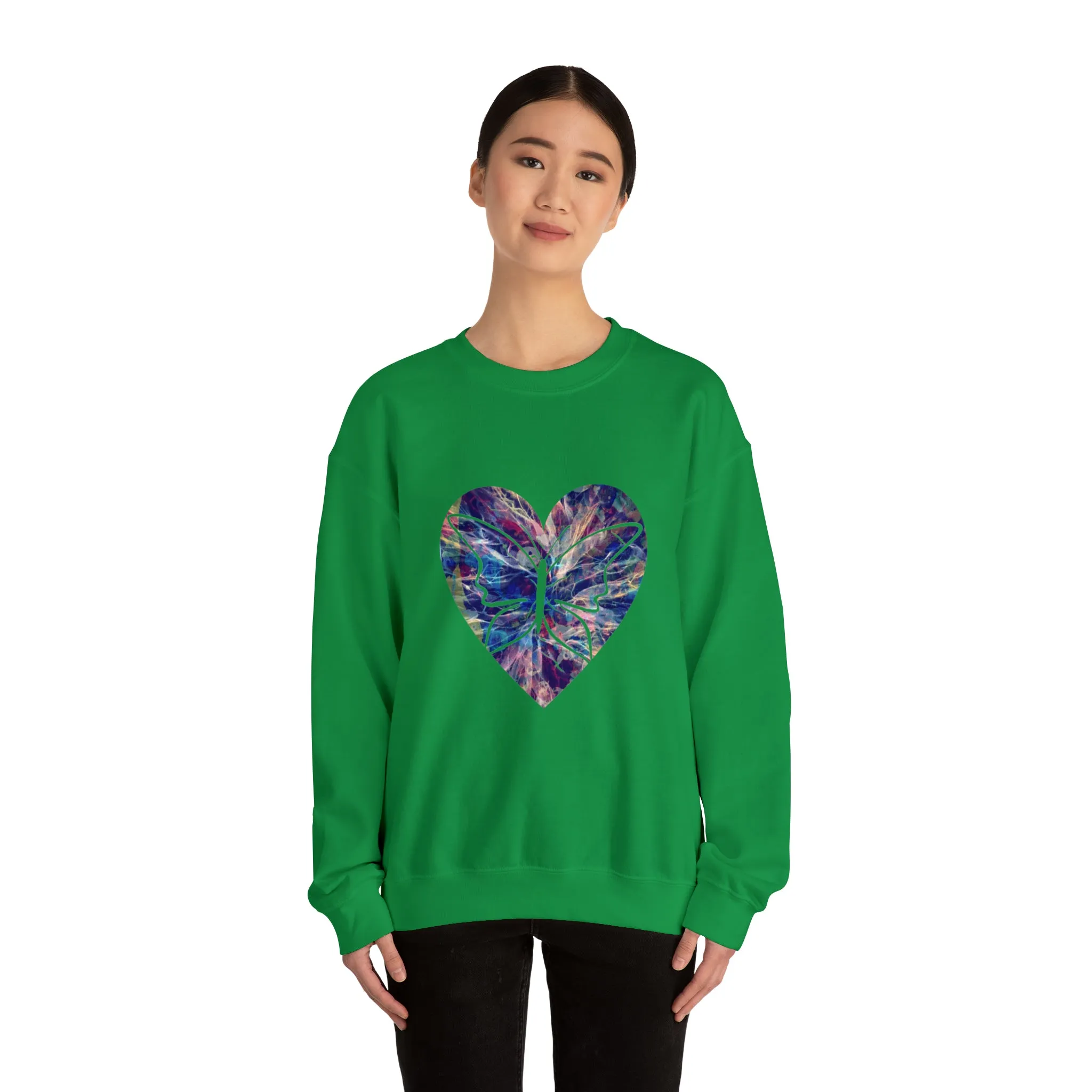 Heart butterfly Unisex Heavy Blend™ Crewneck Sweatshirt