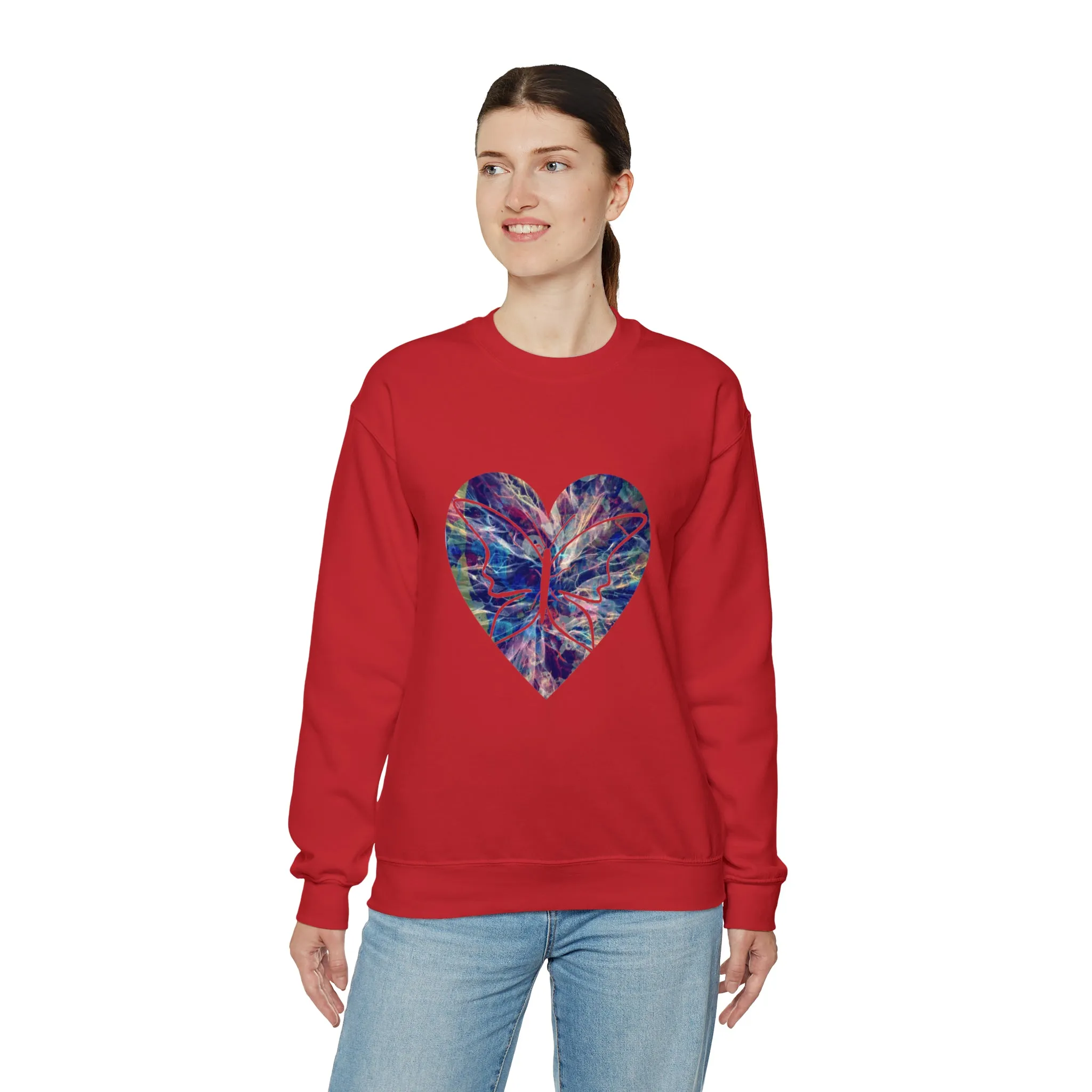 Heart butterfly Unisex Heavy Blend™ Crewneck Sweatshirt