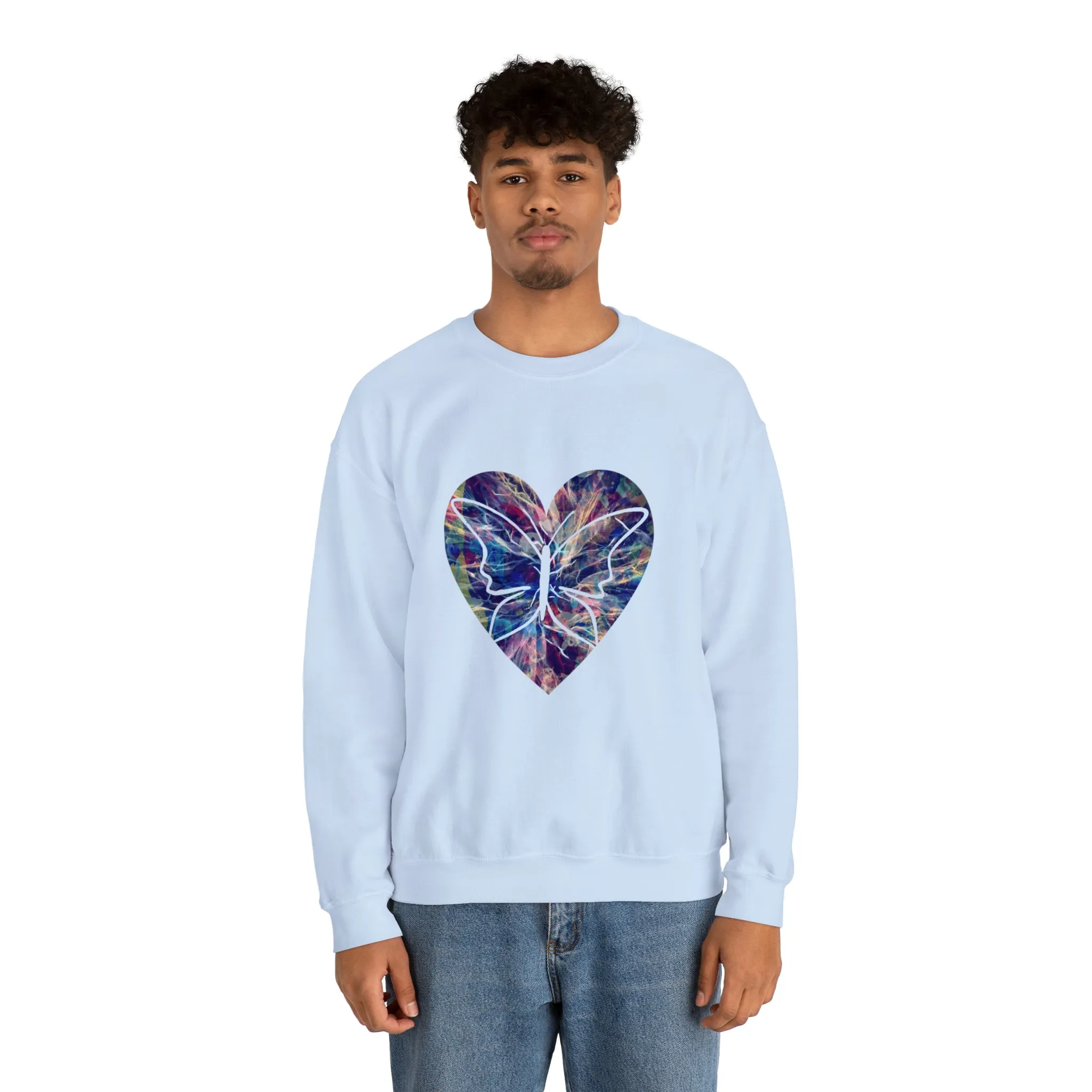 Heart butterfly Unisex Heavy Blend™ Crewneck Sweatshirt