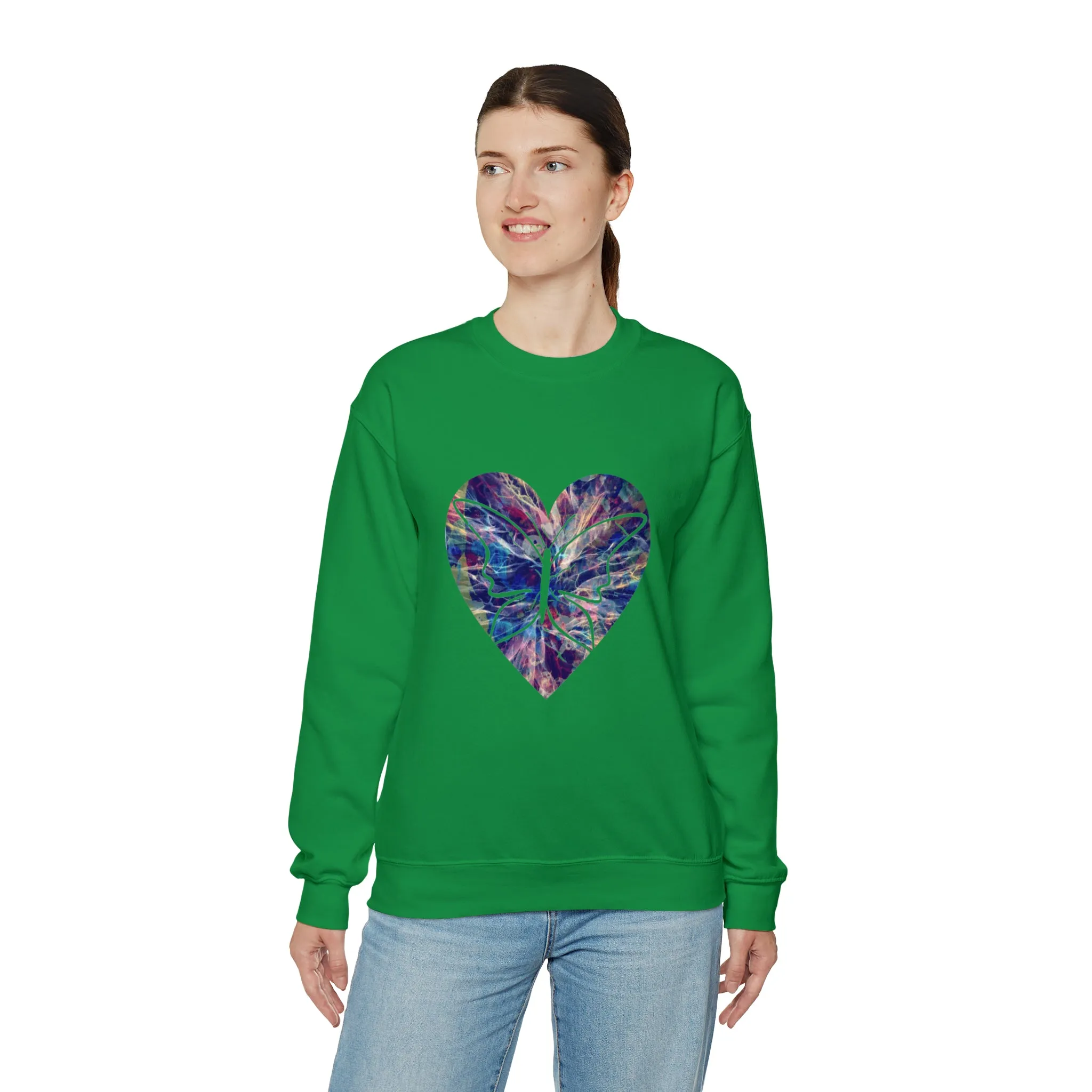 Heart butterfly Unisex Heavy Blend™ Crewneck Sweatshirt