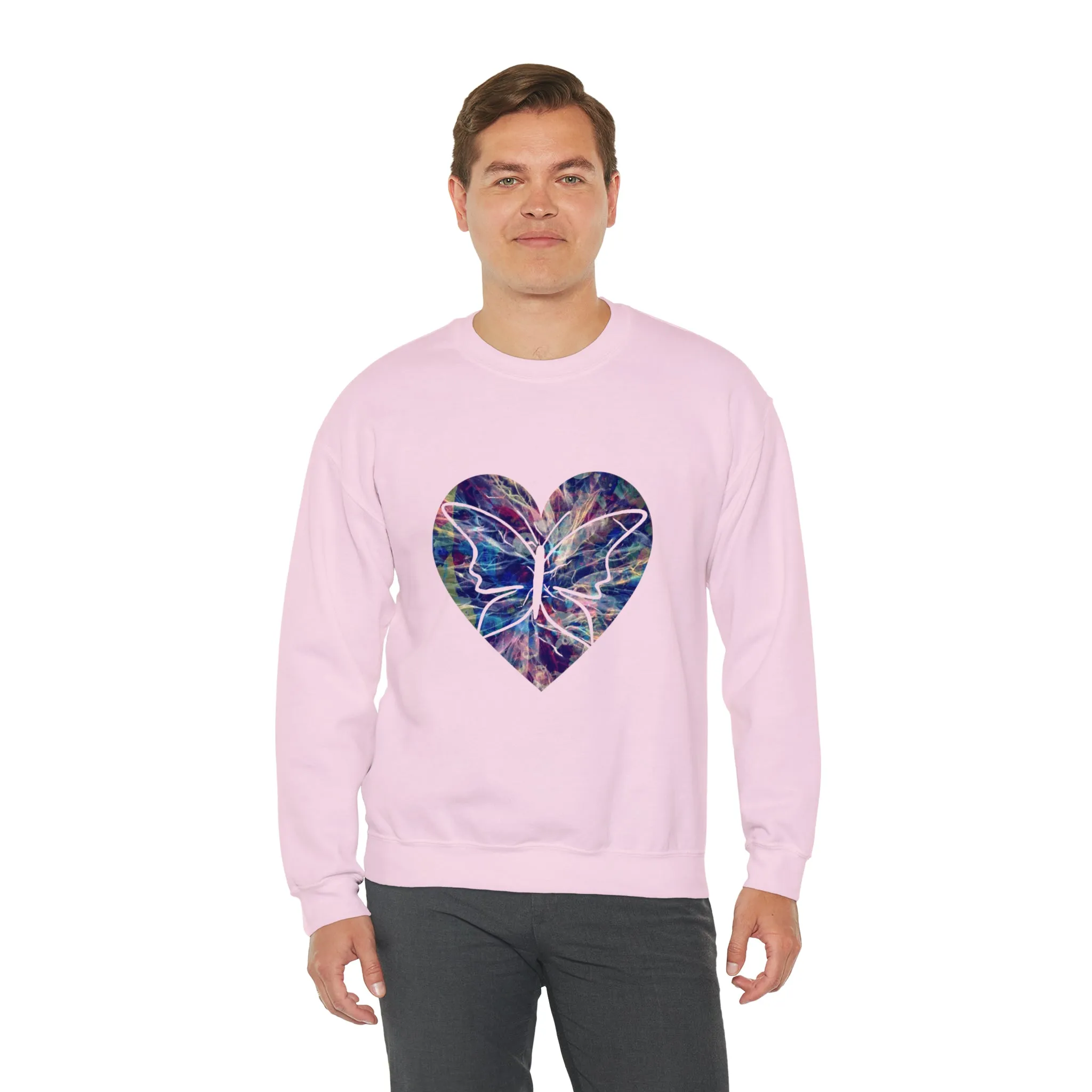 Heart butterfly Unisex Heavy Blend™ Crewneck Sweatshirt