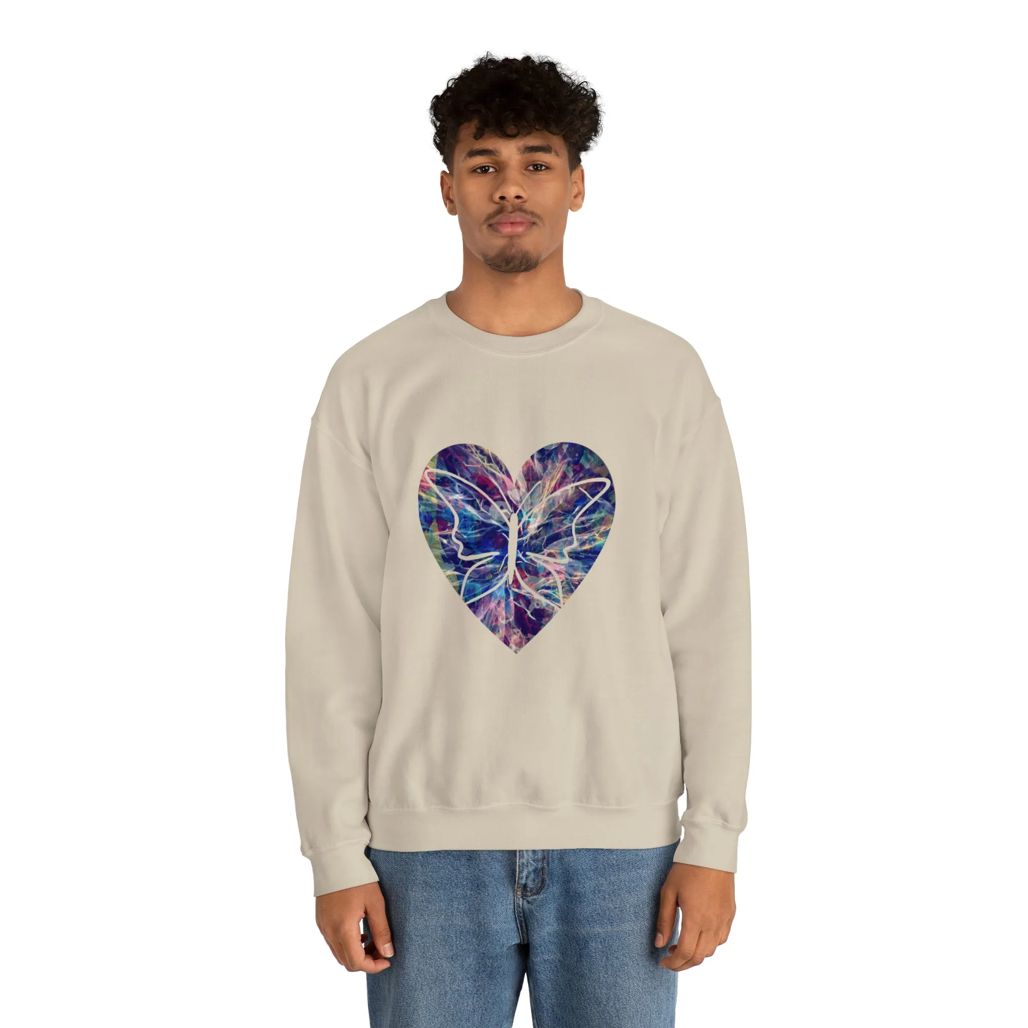 Heart butterfly Unisex Heavy Blend™ Crewneck Sweatshirt