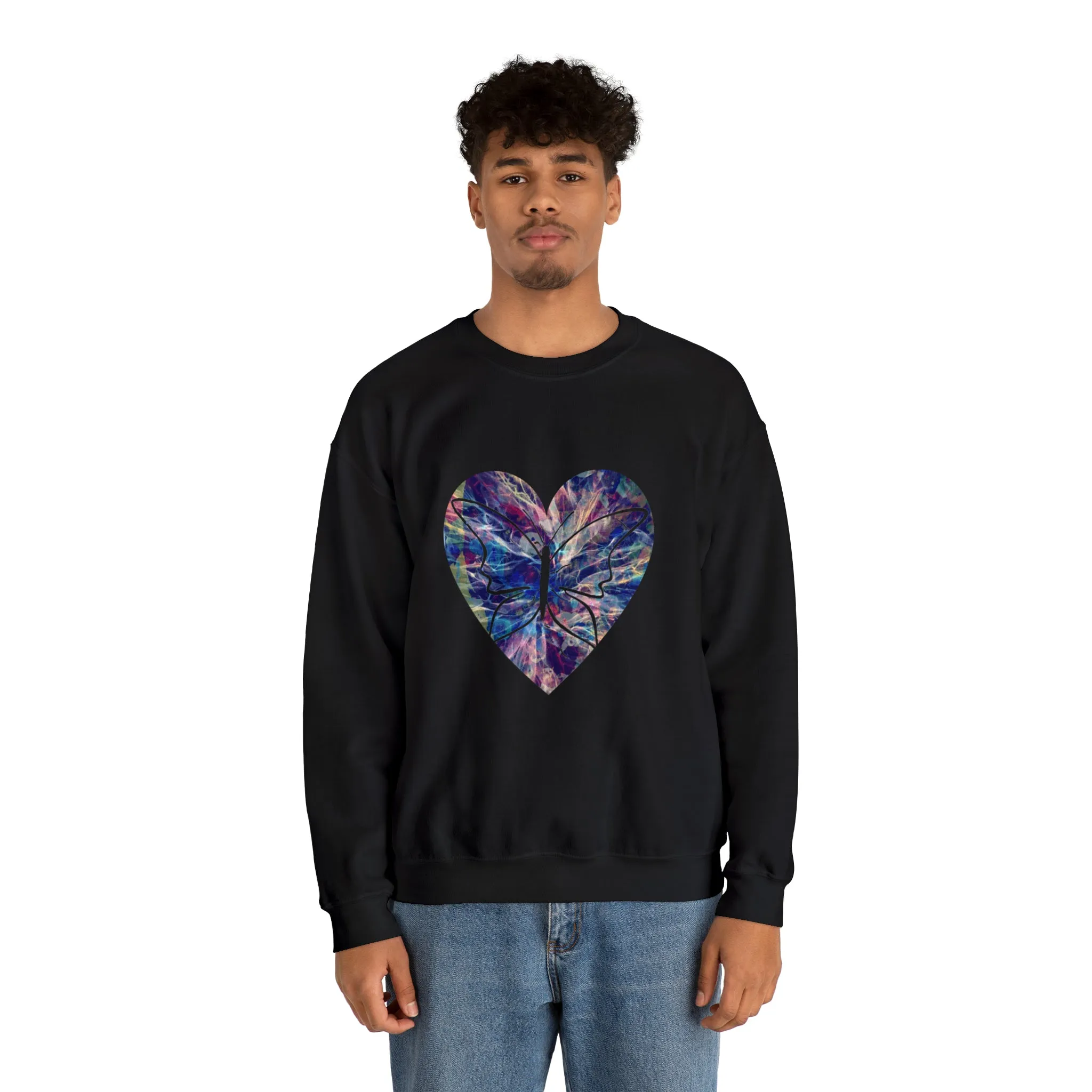 Heart butterfly Unisex Heavy Blend™ Crewneck Sweatshirt