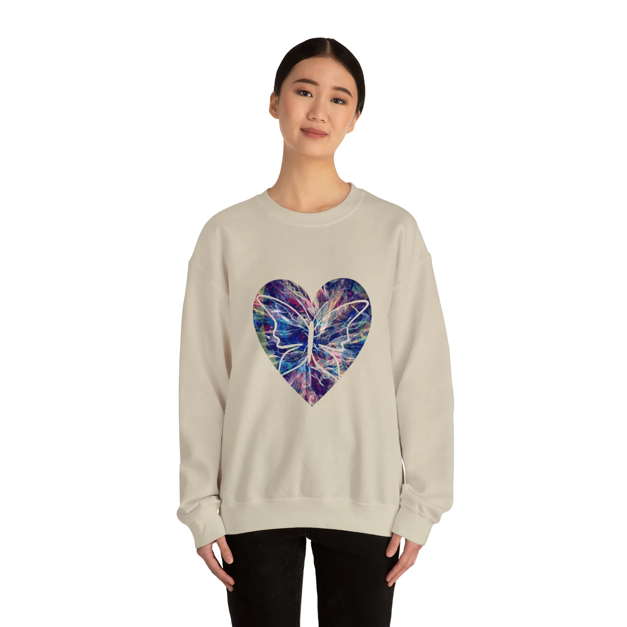 Heart butterfly Unisex Heavy Blend™ Crewneck Sweatshirt