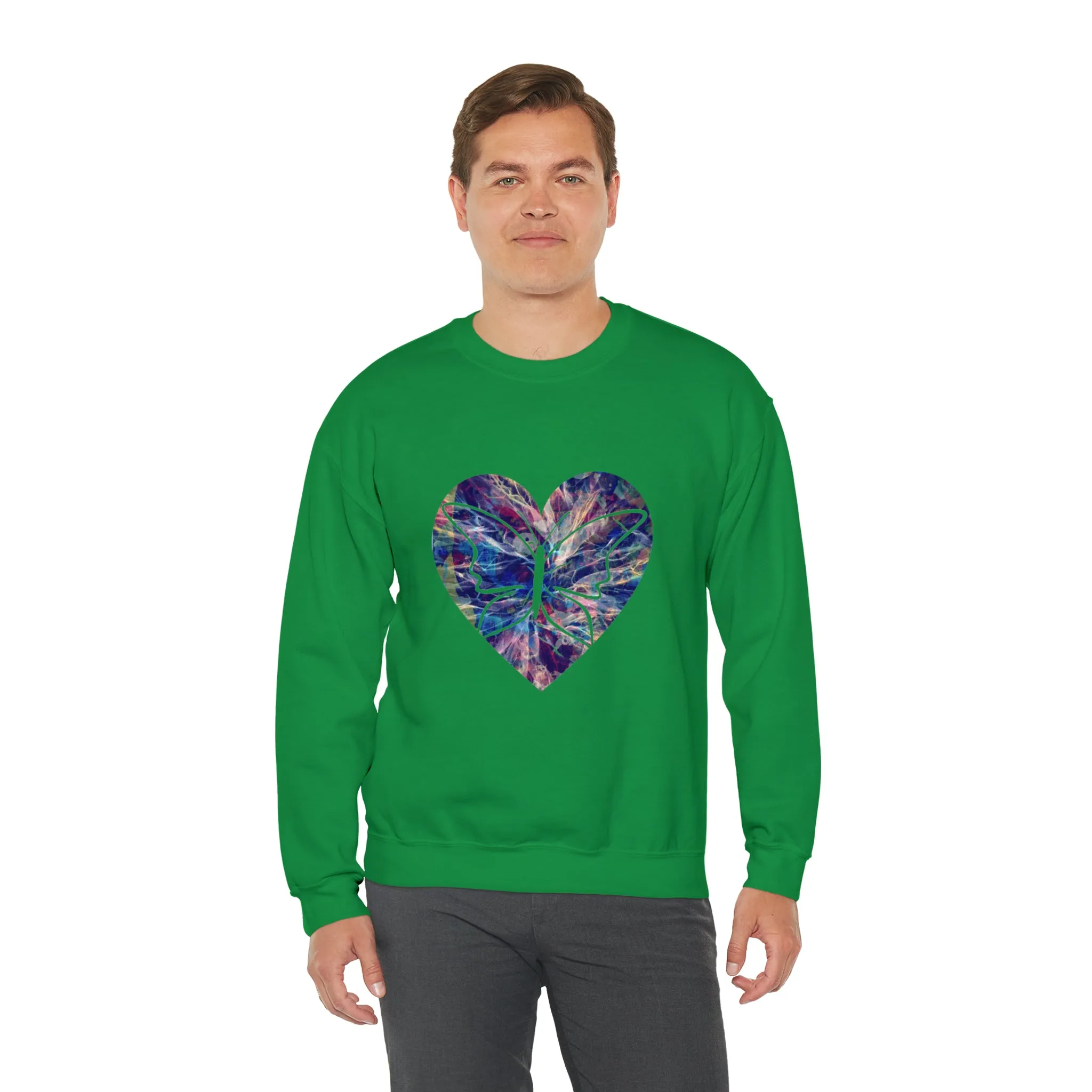 Heart butterfly Unisex Heavy Blend™ Crewneck Sweatshirt