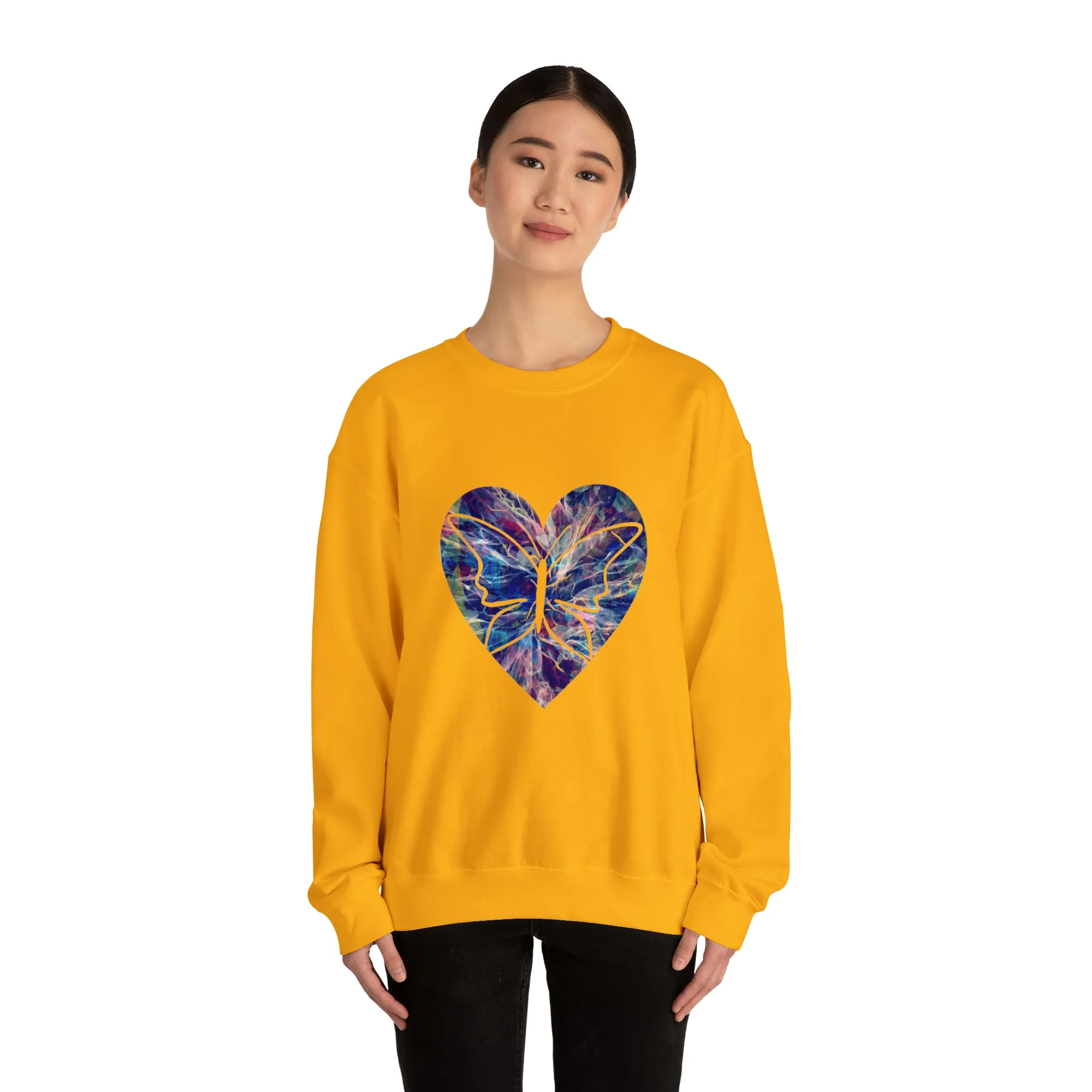 Heart butterfly Unisex Heavy Blend™ Crewneck Sweatshirt