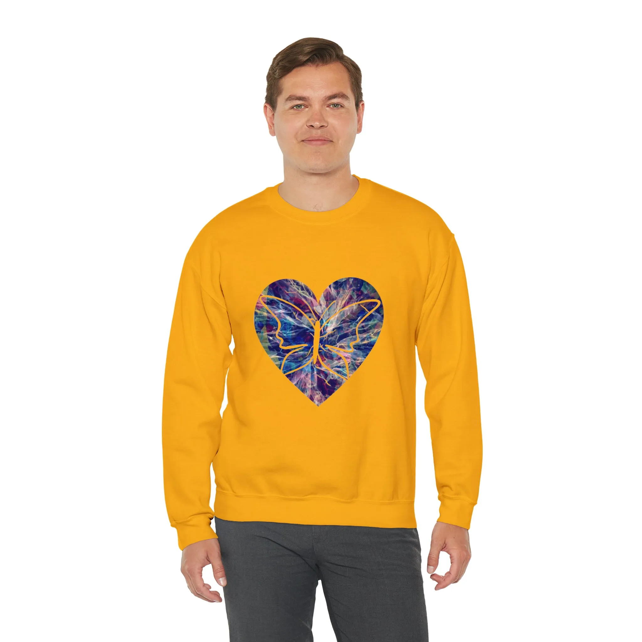 Heart butterfly Unisex Heavy Blend™ Crewneck Sweatshirt