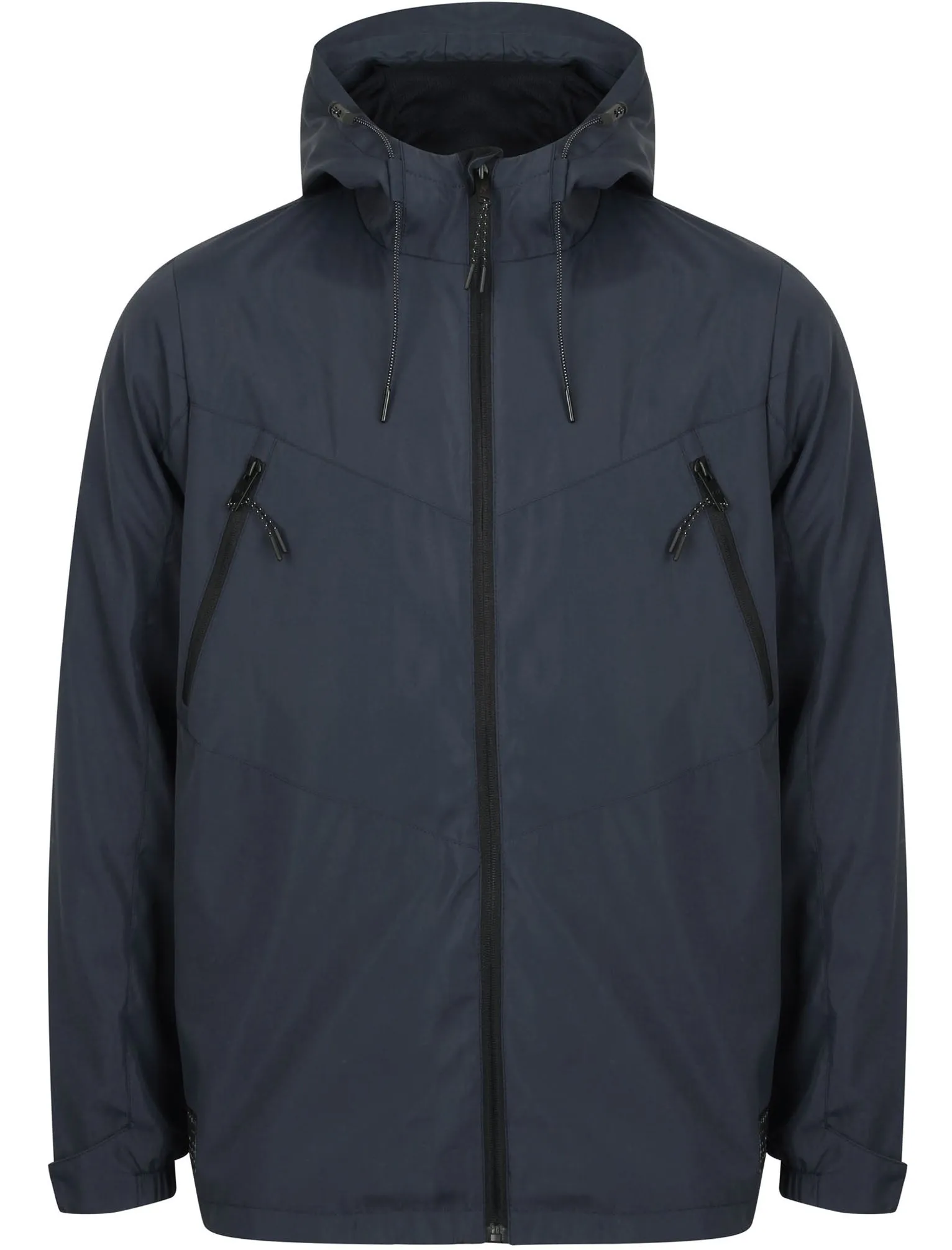 Herbert Hooded Windbreaker Jacket in Slate Blue - Dissident