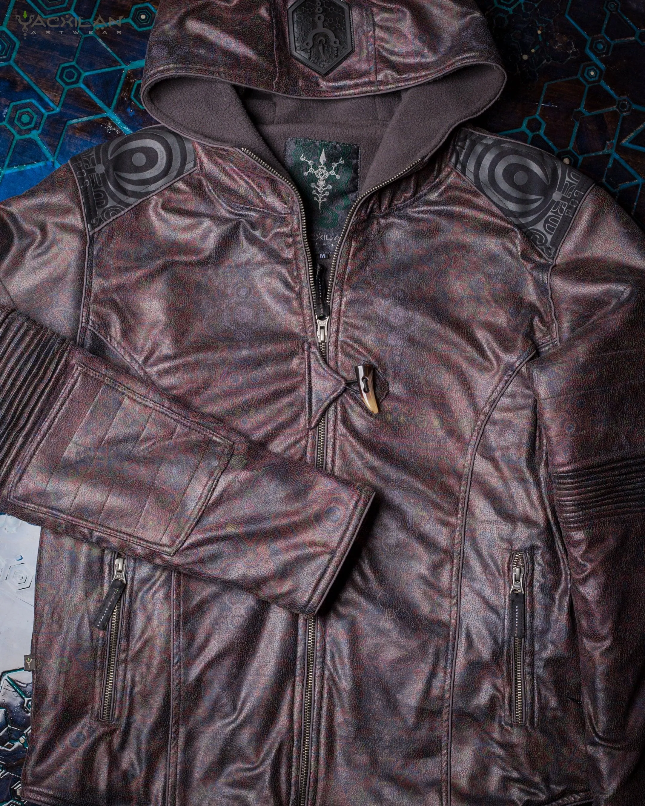 Jacket Men / Fake Leather Snake - Grey SNL