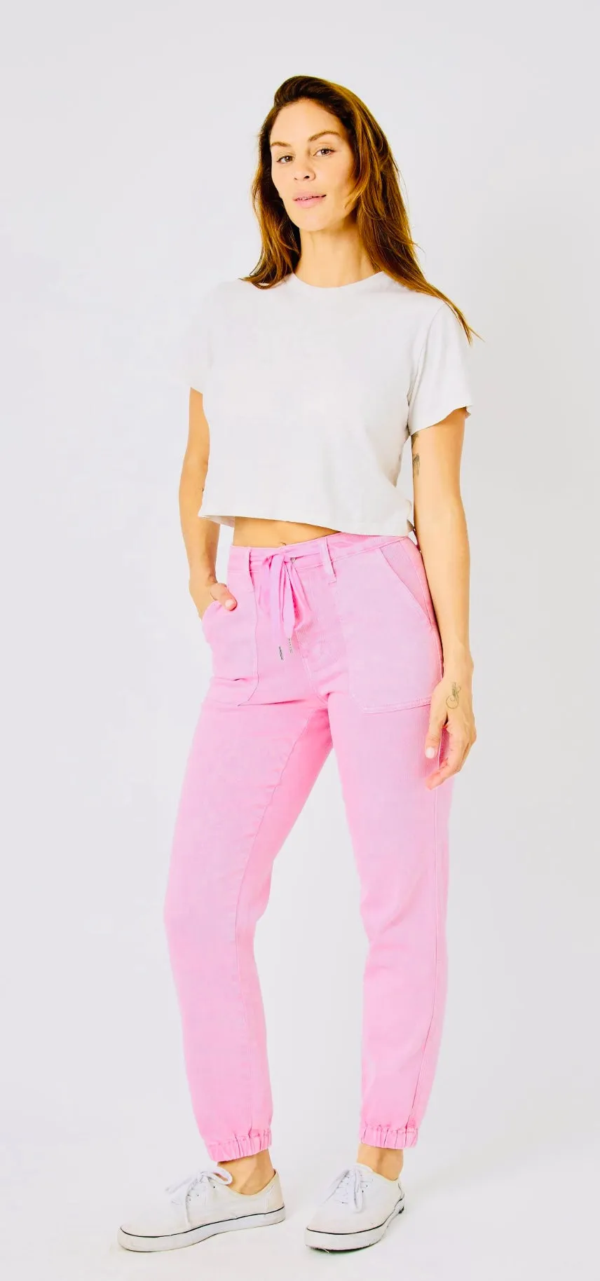 Judy Blue Lt Pink Jogger