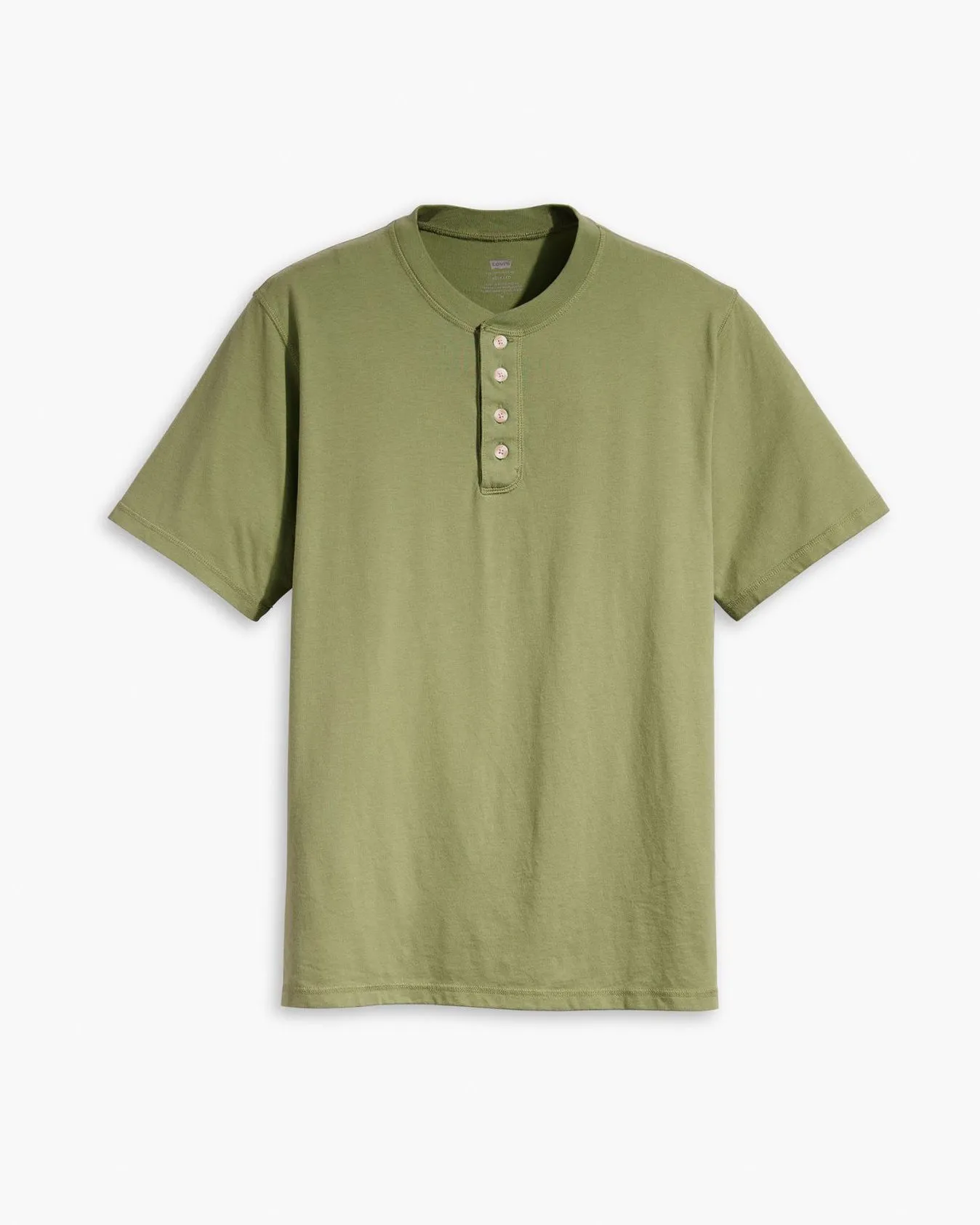 Levi's® S/S 4 Button Henley - Bluish Olive