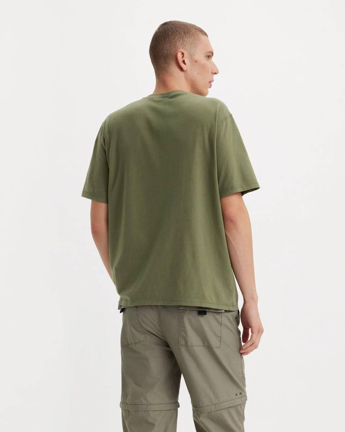 Levi's® S/S 4 Button Henley - Bluish Olive