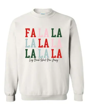 Long Beach Island FALALA Crewneck Sweatshirt - White