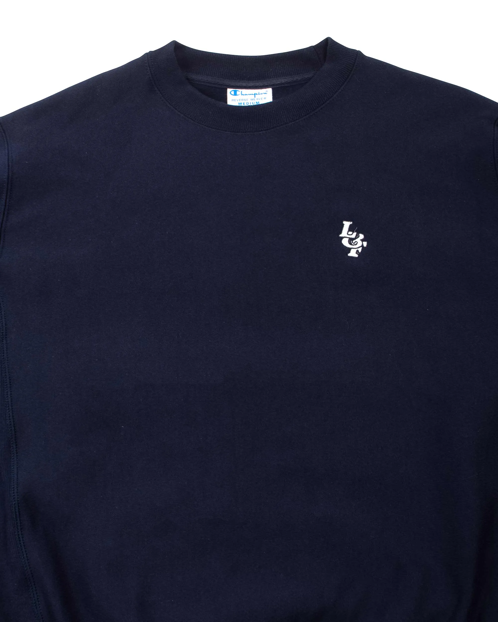 Lost & Found Reverse Weave Crewneck Navy