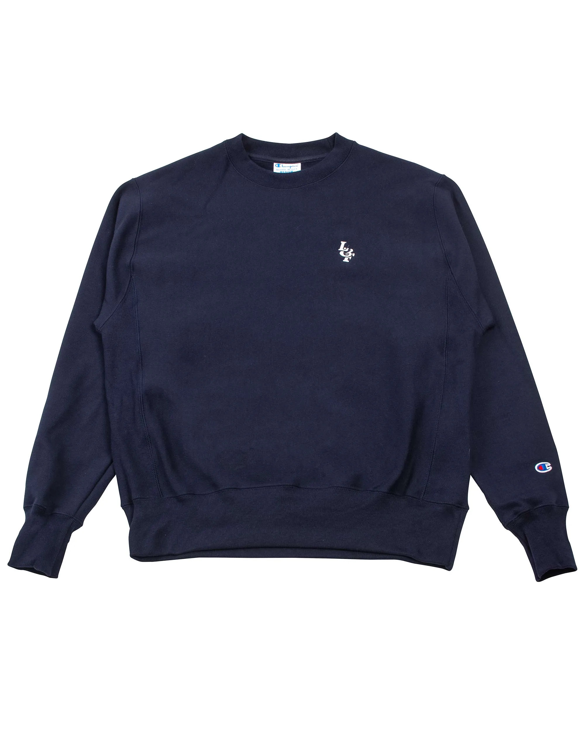 Lost & Found Reverse Weave Crewneck Navy