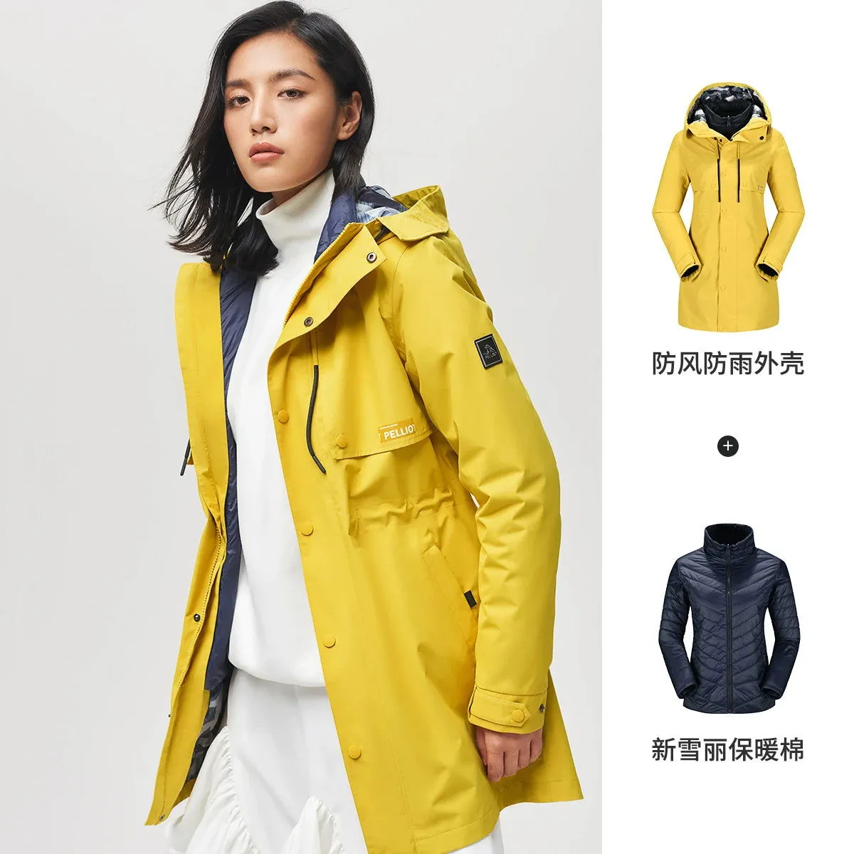 pelliot camping tourism female hiking jackets winter jackets windproof windbreakers waterproof warm women autumn coat