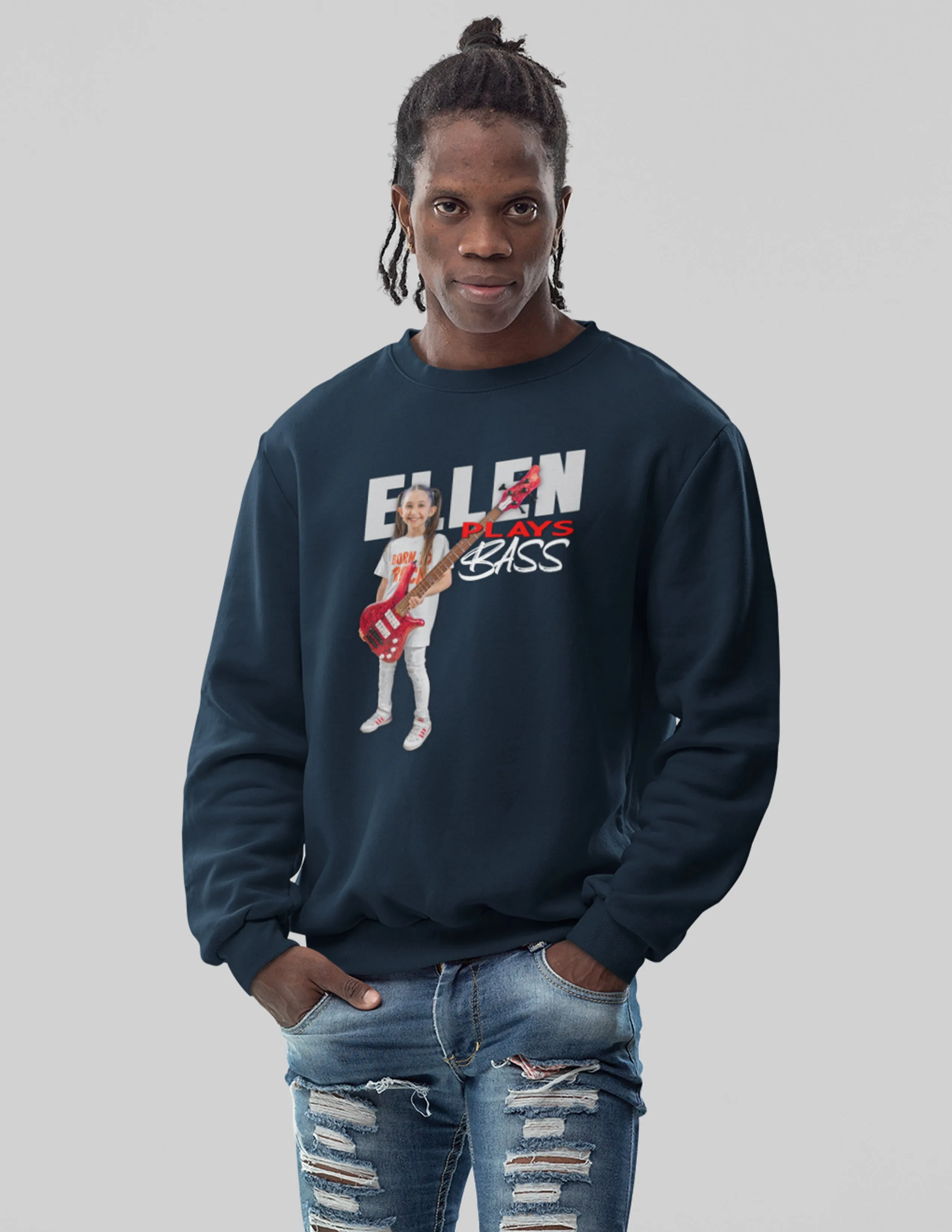 "EllenPlaysBass" Crewneck Sweatshirt