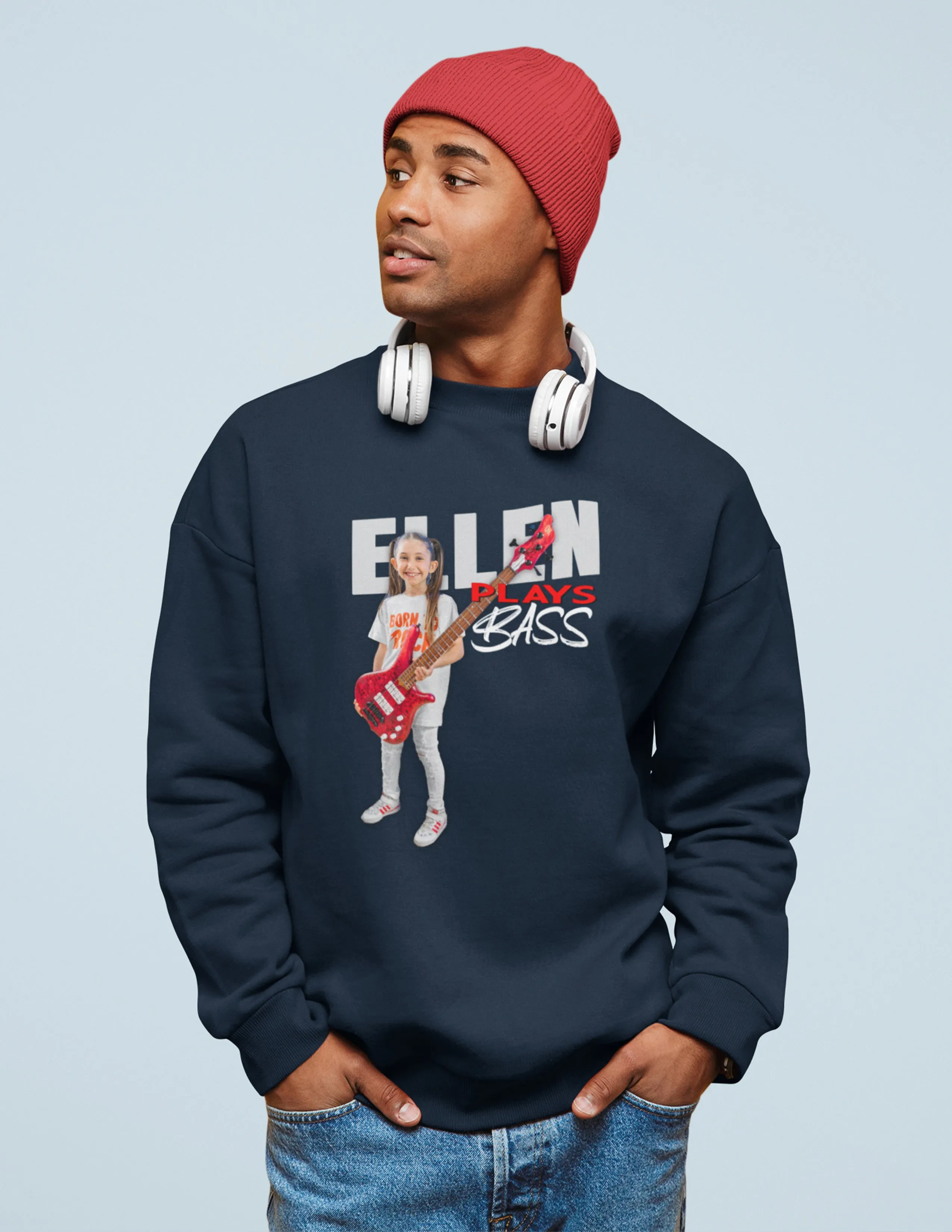 "EllenPlaysBass" Crewneck Sweatshirt