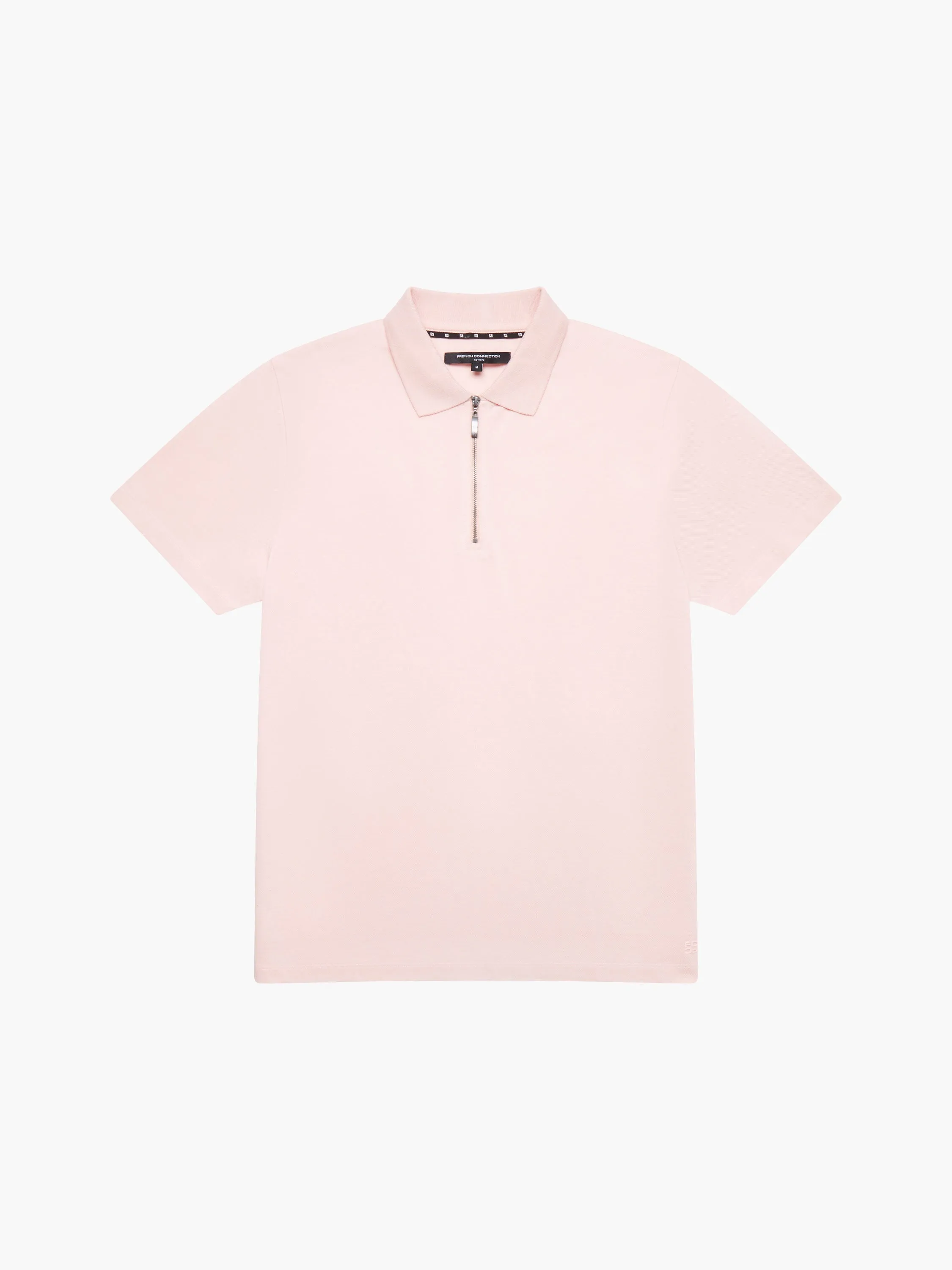 Short Sleeve Pique Zip Polo Shirt