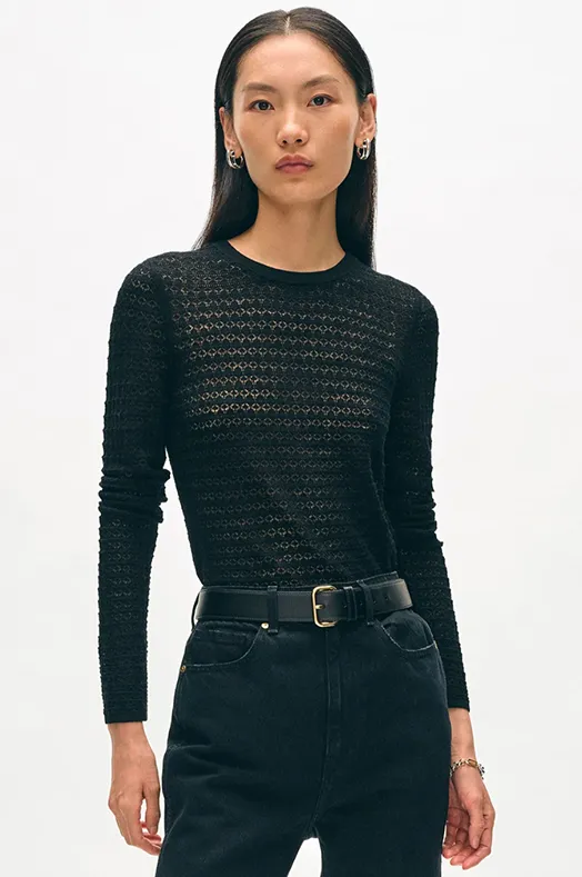 Superfine Merino Lace Stitch Sweater