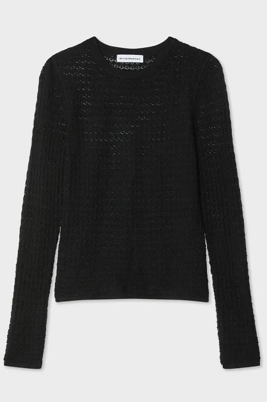 Superfine Merino Lace Stitch Sweater