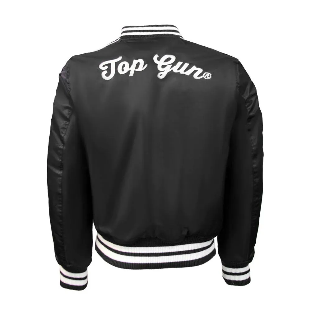 Top Gun The Flying Legend MA-1 Reversible Bomber Jacket Black