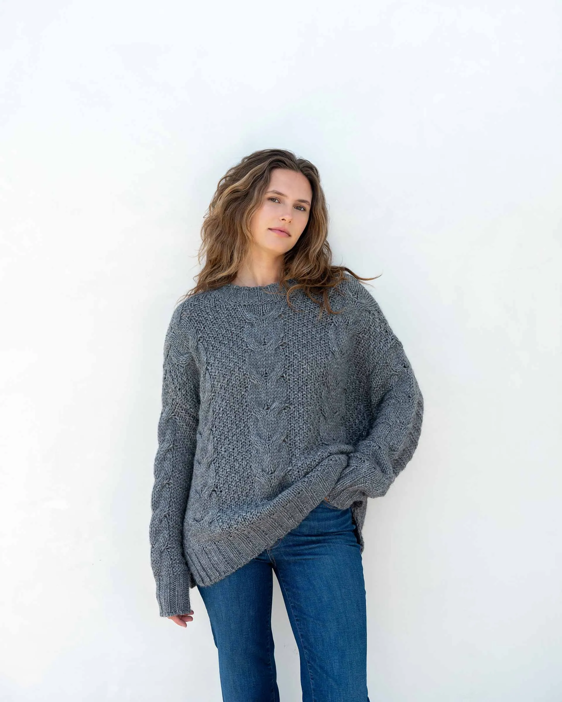 Topanga Cable Crewneck Sweater