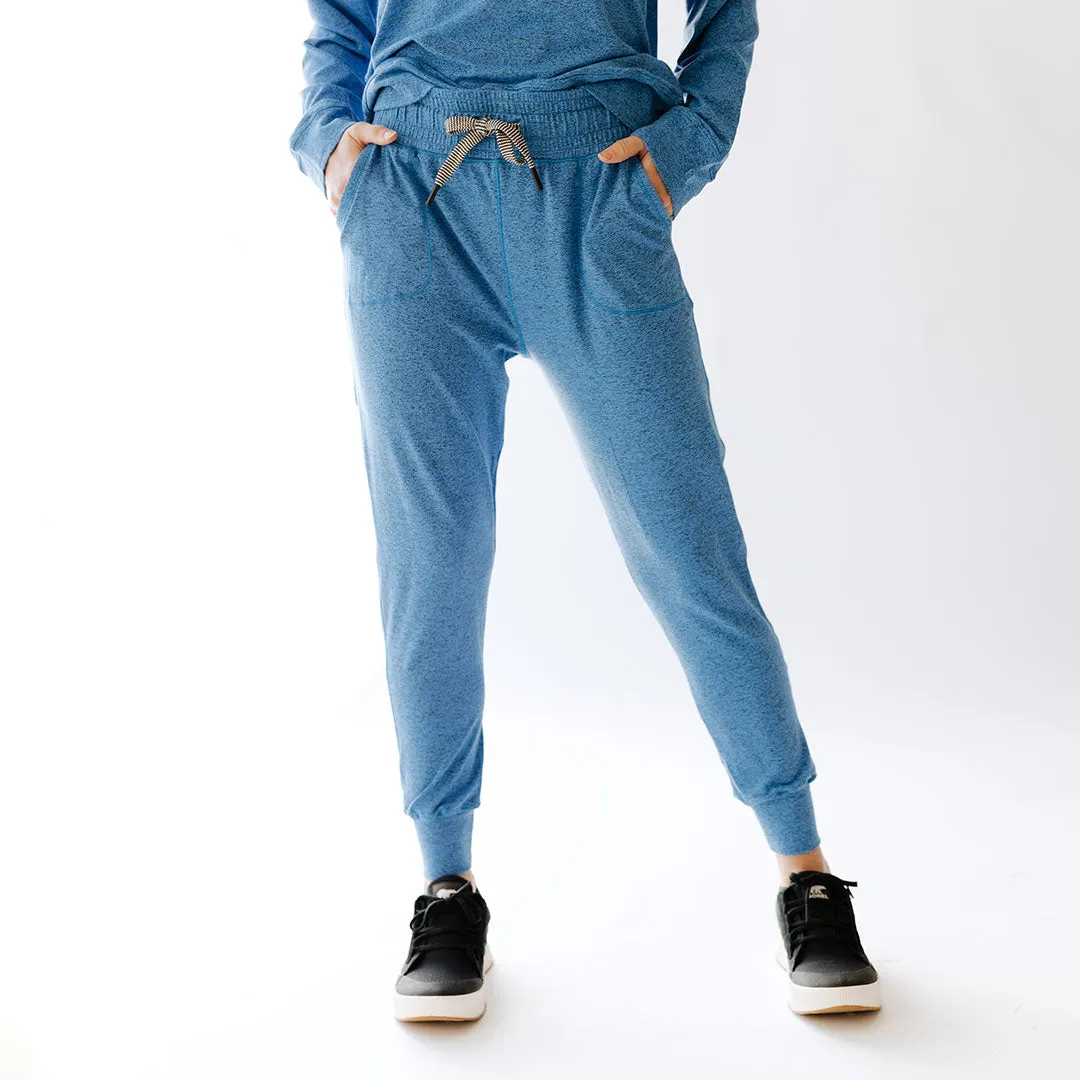 Travel Joggers, Cobalt